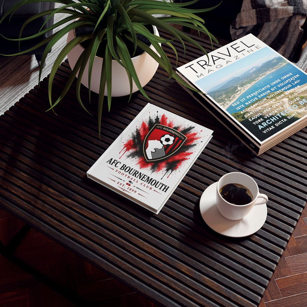 AFC Bournemouth Hardback Journal — Football Club Crest Notebook