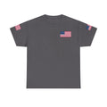 Team USA Flag T‑Shirt — Patriotic Navy Tee with Back Shield Logo