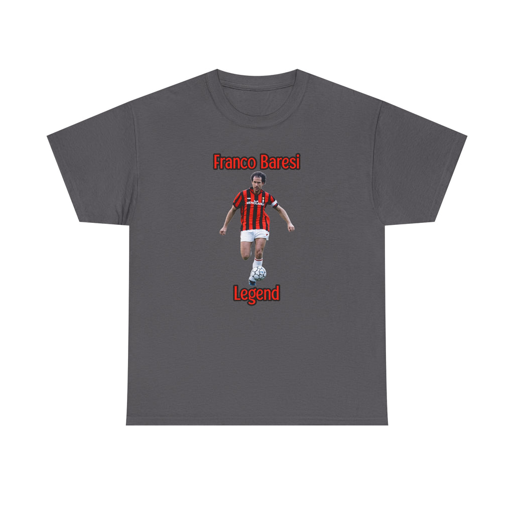 Franco Baresi Legend Tee — AC Milan Retro Soccer Graphic T-Shirt