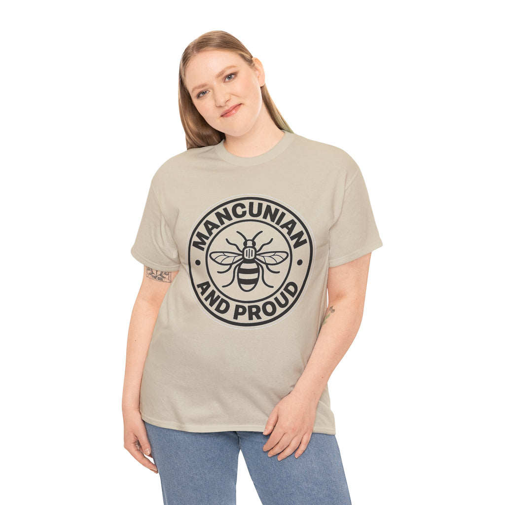 Manchester Bee 'Mancunian and Proud' Cotton T-Shirt