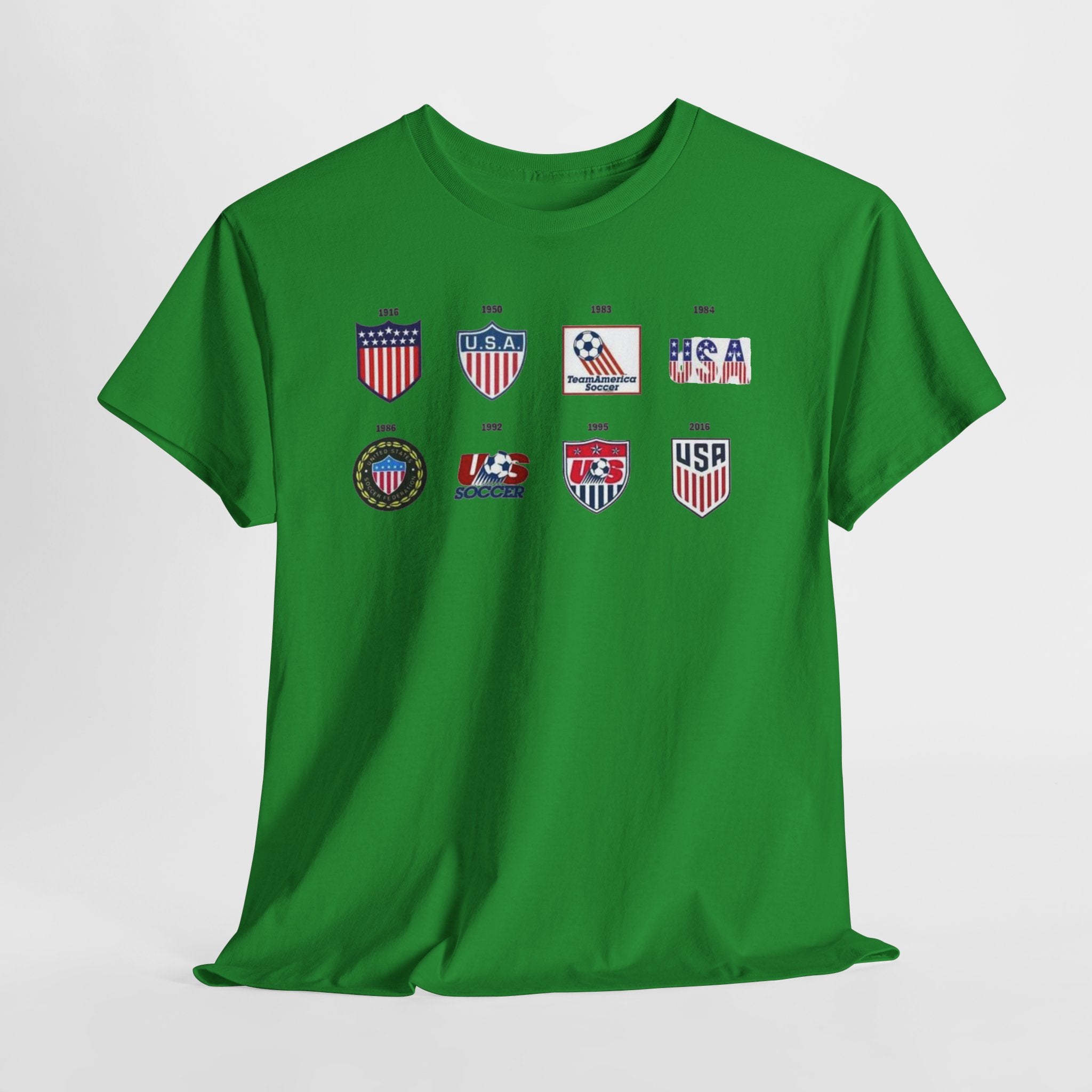 USA Soccer Logos Graphic Tee — Retro American Soccer Logo T‑Shirt