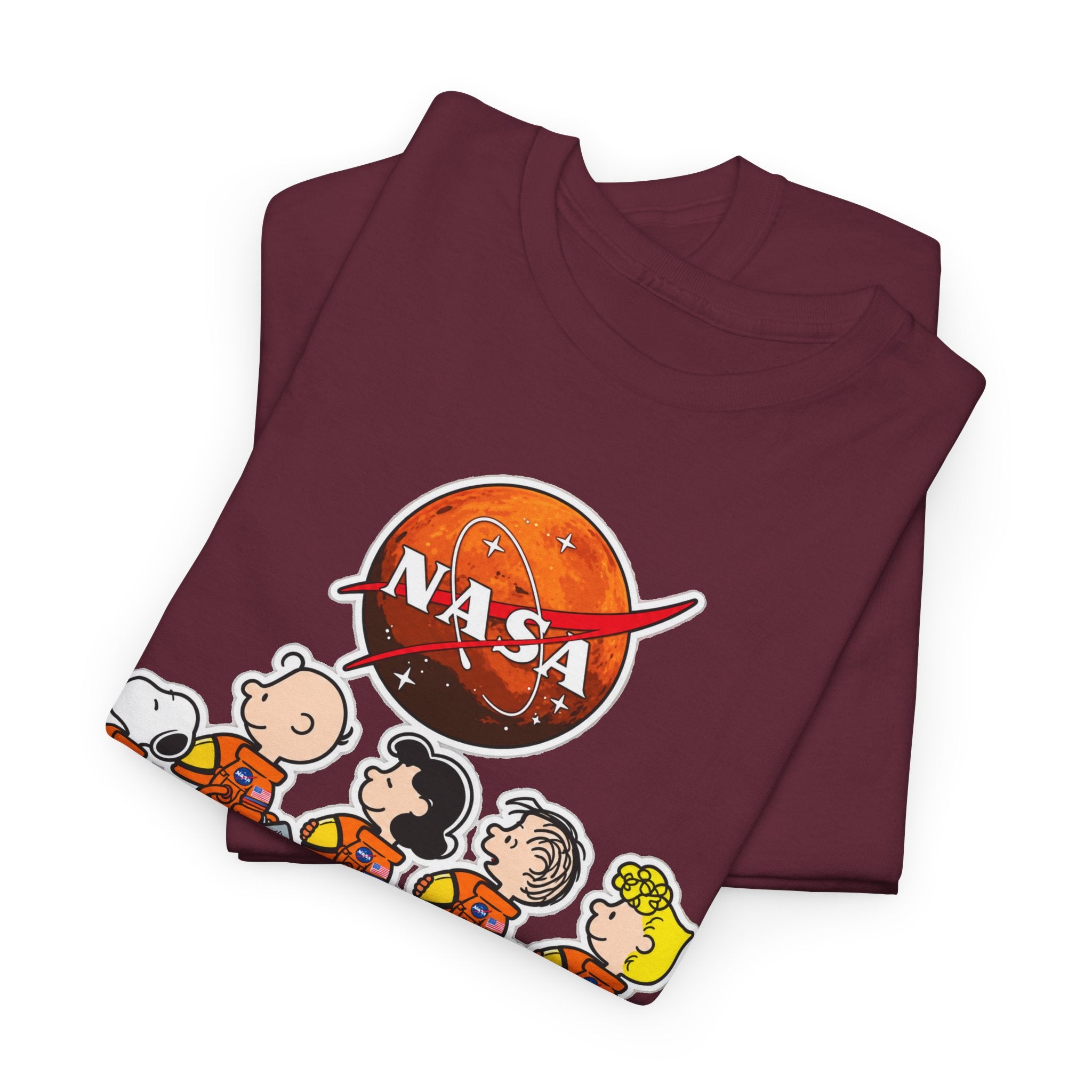 NASA Peanuts Cartoon T‑Shirt — Retro Space Snoopy & Crew Graphic Tee