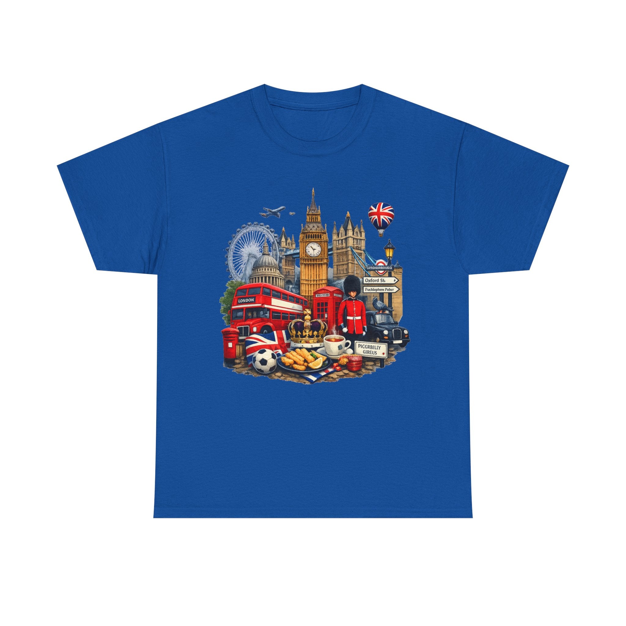London Landmarks T‑Shirt — British Icons Collage Tee