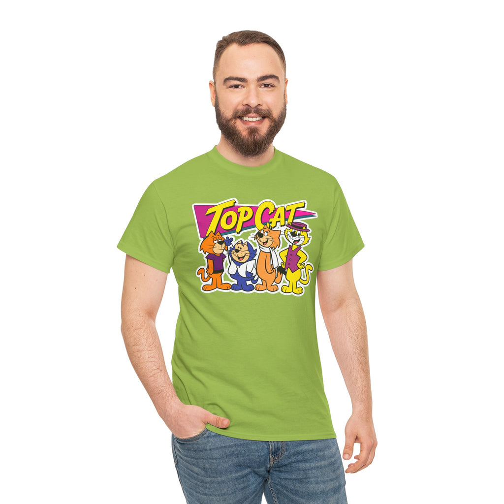 Top Cat Retro Cartoon Cotton T-Shirt / Tee