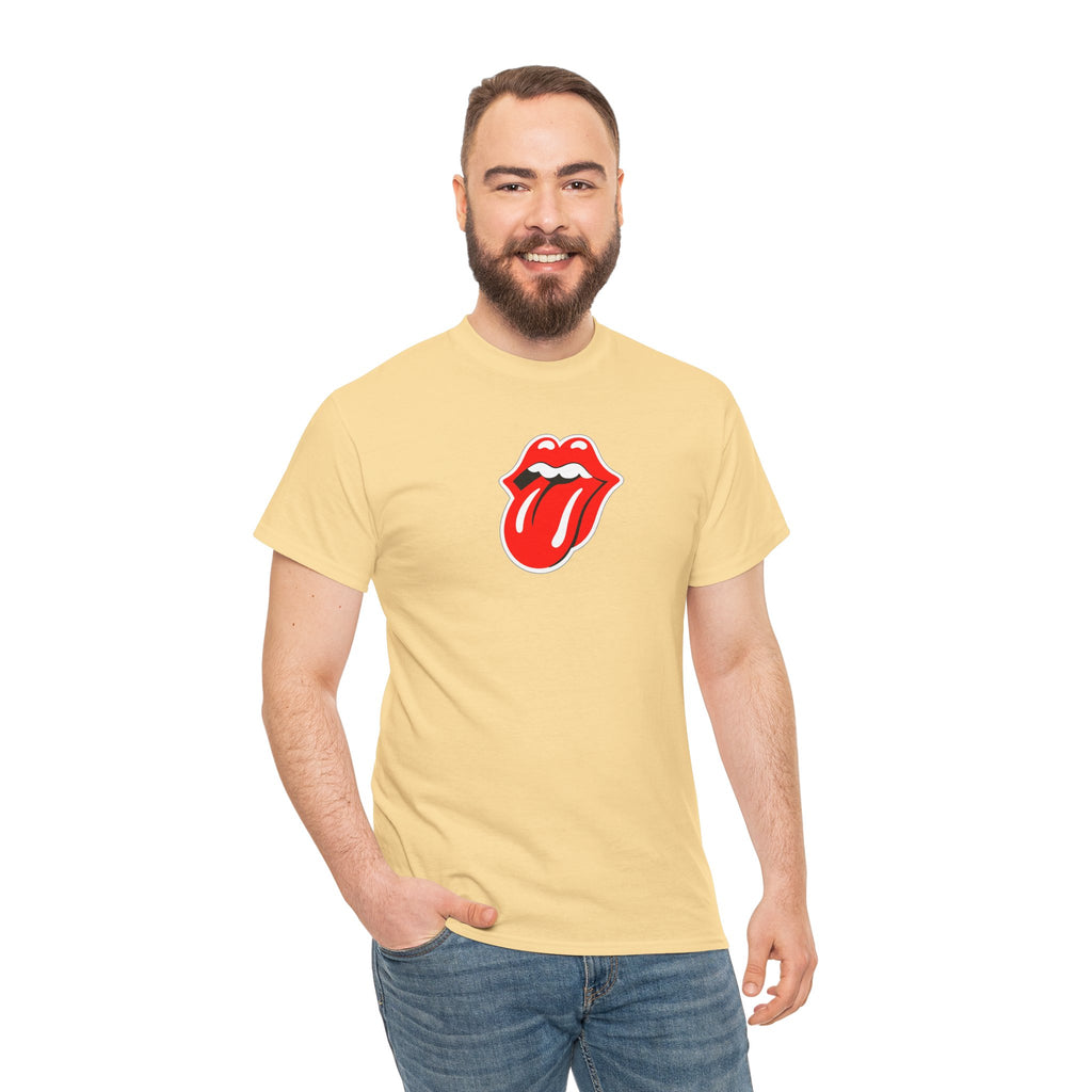 Rock Retro Red Tongue and Lips Graphic Tee
