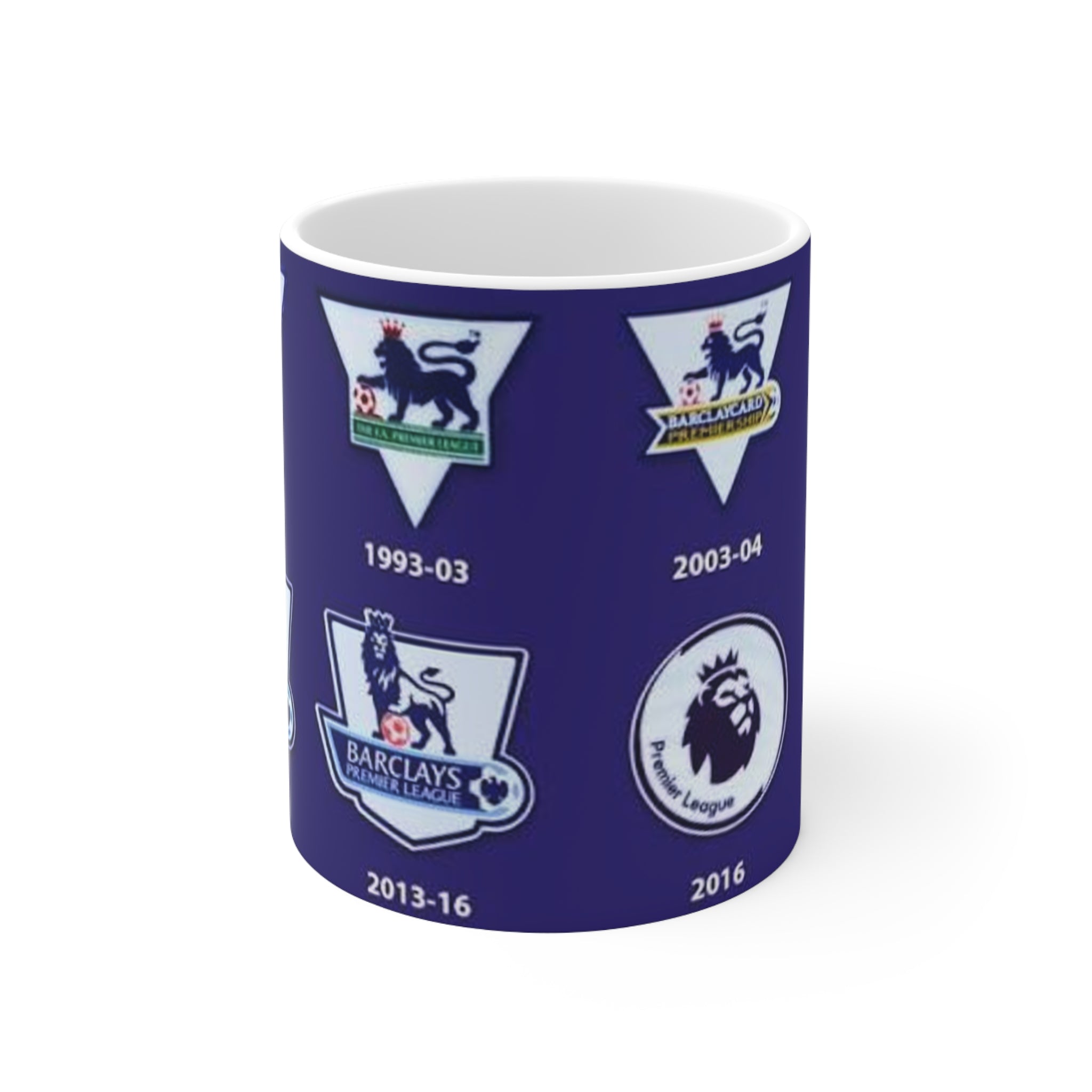Premier League Sleeve Badges History Ceramic Coffee Cups, 11oz, 15oz