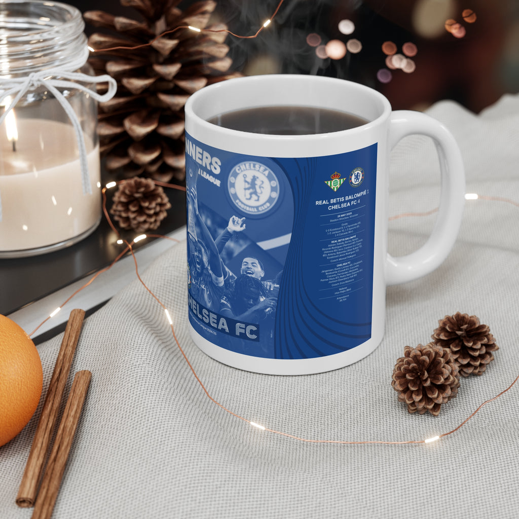 Chelsea 2025 UEFA Conference League Winners Ceramic Coffee Mug — Winners 11oz/15oz