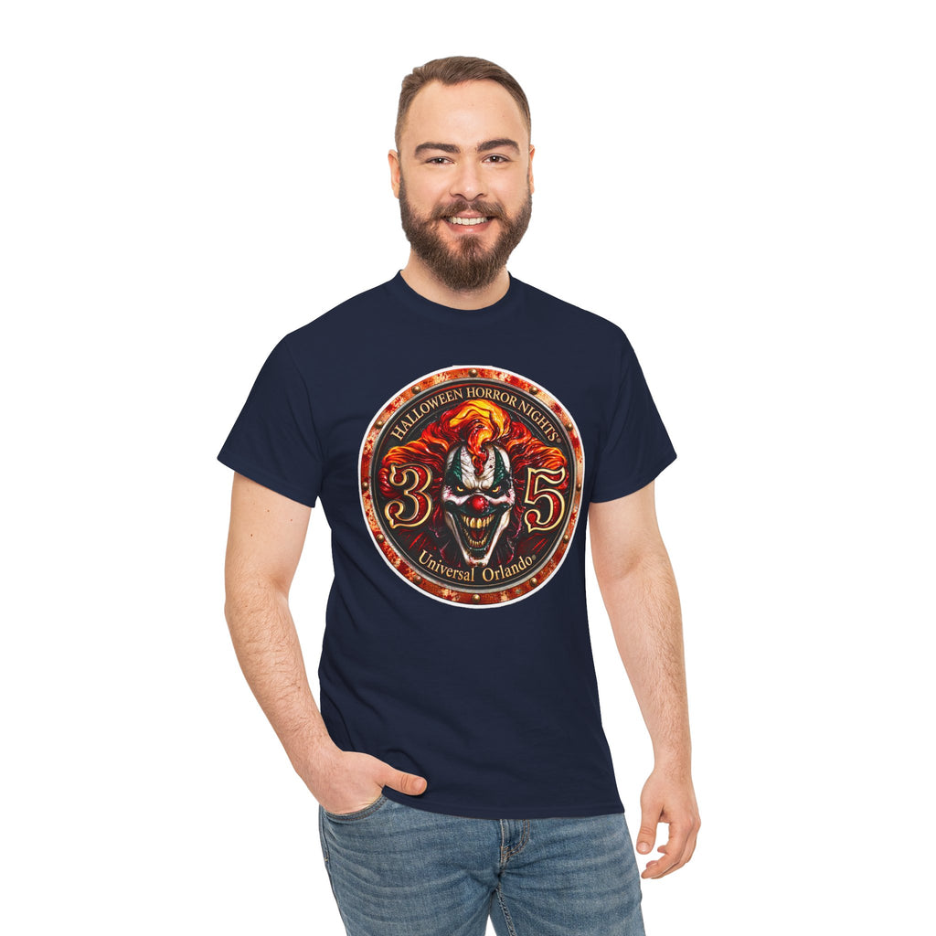 Halloween Horror Nights 35 Clown Inspired Cotton Tee — Universal Orlando Horror T‑Shirt