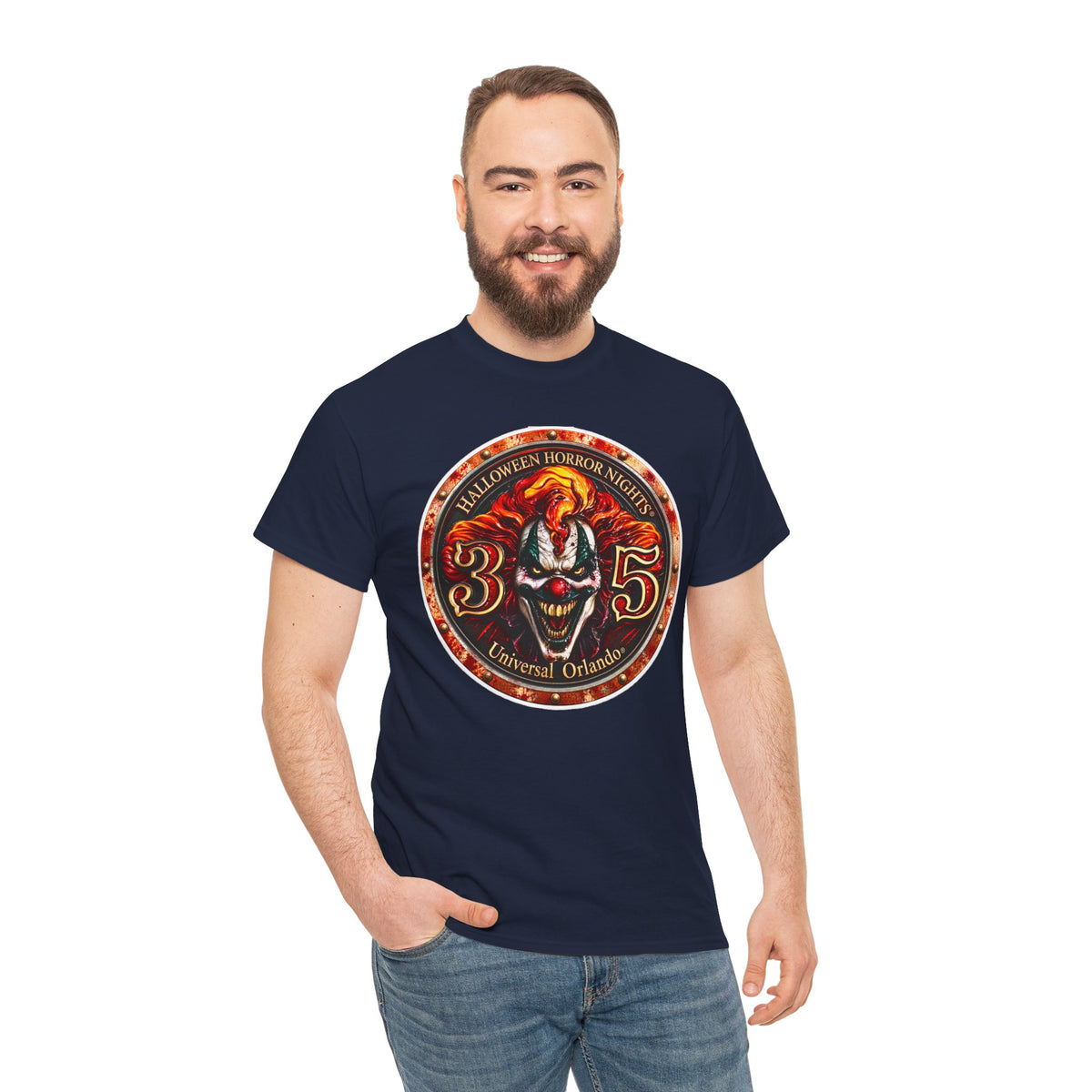 Halloween Horror Nights 35 Clown Inspired Cotton Tee — Universal Orlando Horror T‑Shirt
