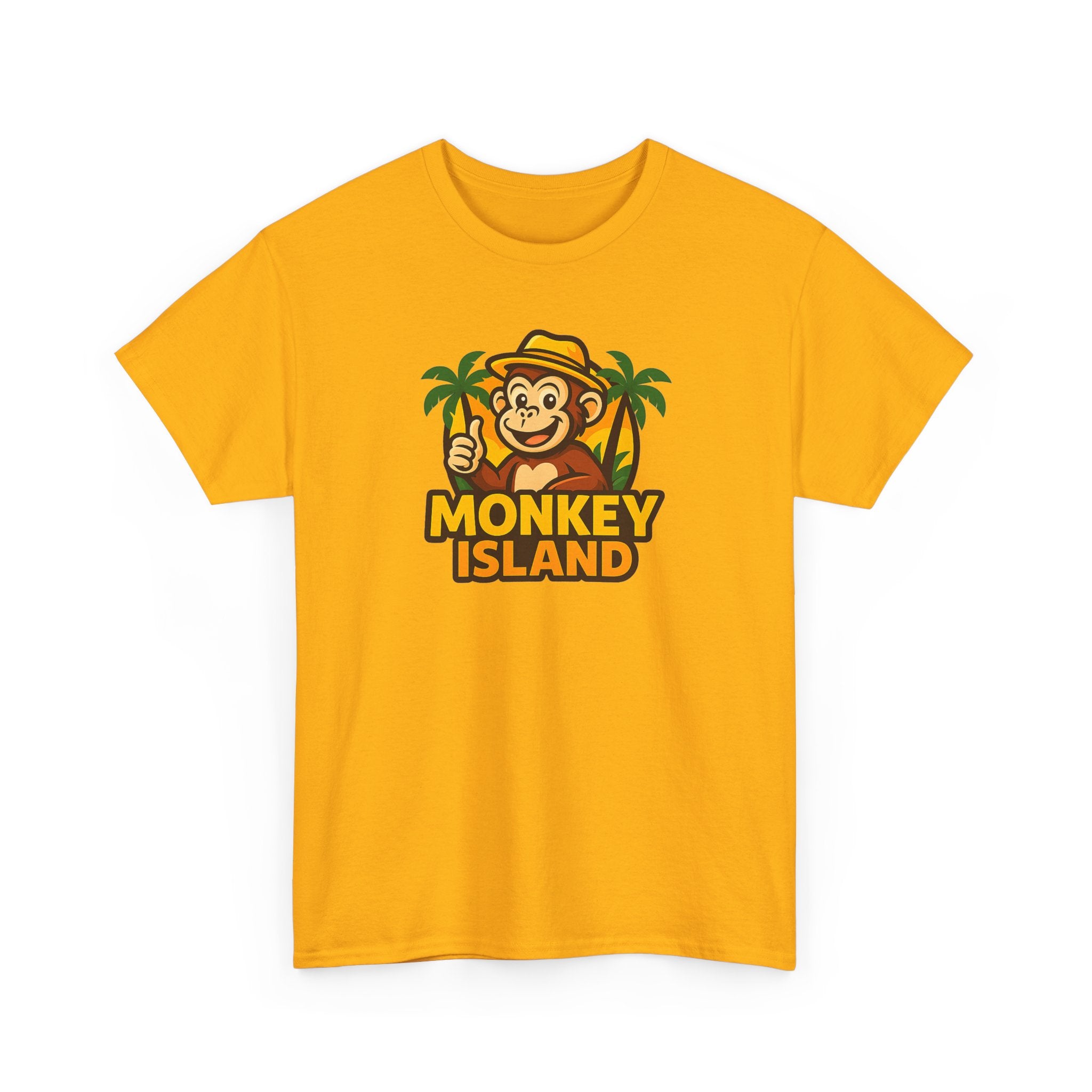 Monkey Island T-Shirt — Cute Tropical Monkey Logo Tee