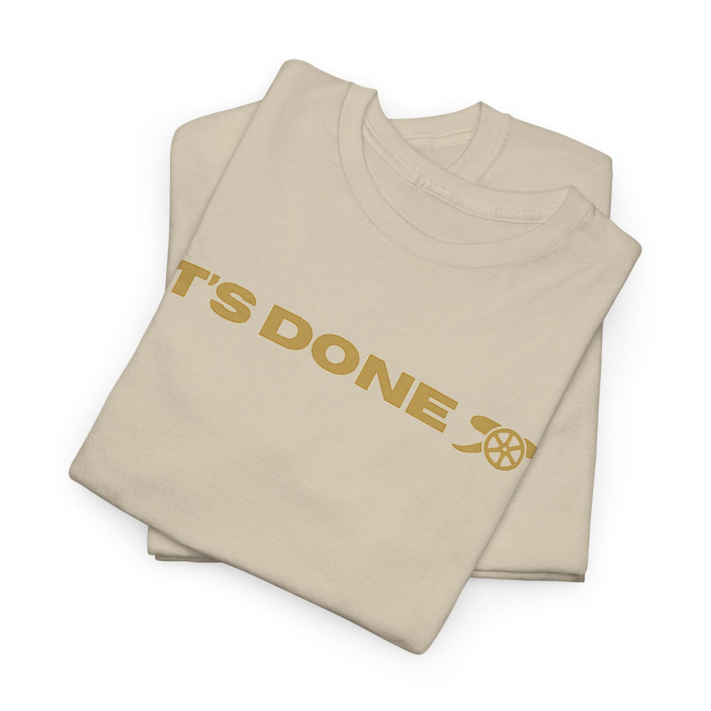 It's Done Arsenal Champions T-Shirt – Minimalist Gold Script Tee