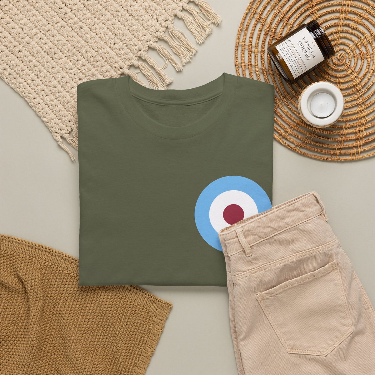 Manchester City Inspired Target Roundel Cotton T-Shirt