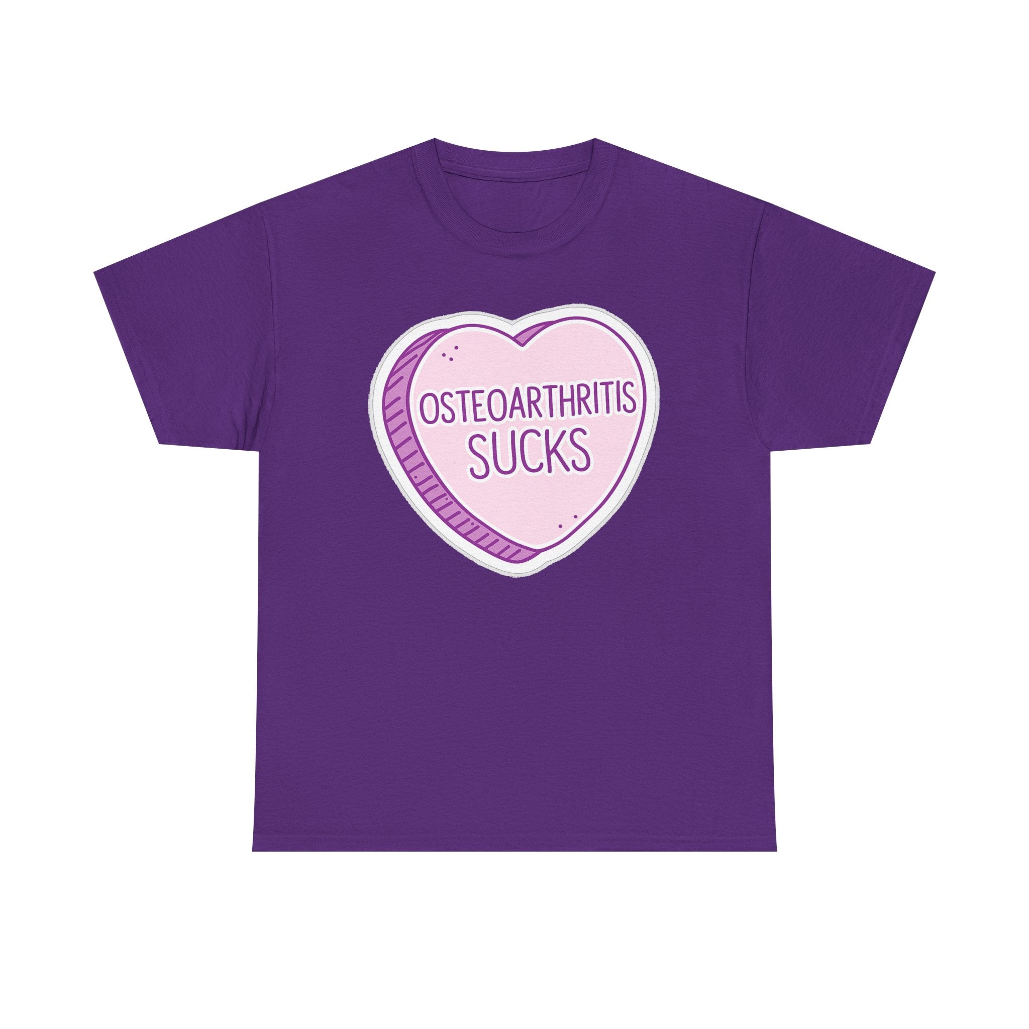 Osteoarthritis Sucks T-Shirt — Pink Heart Awareness Tee
