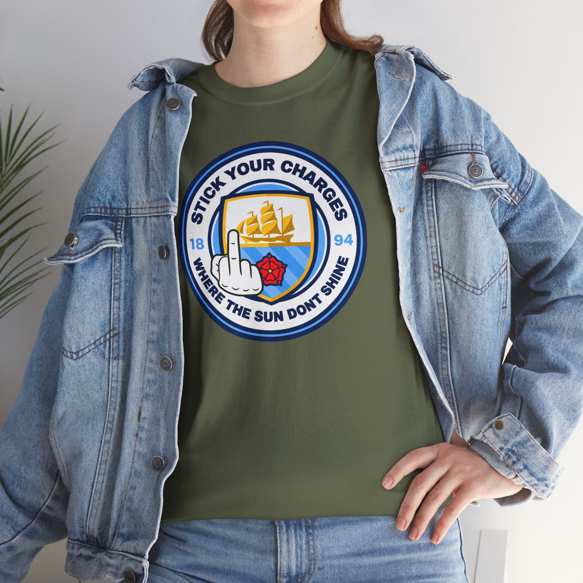 Manchester City "Stick Your Charger Where the Sun Don't Shine" Cotton t-shirt