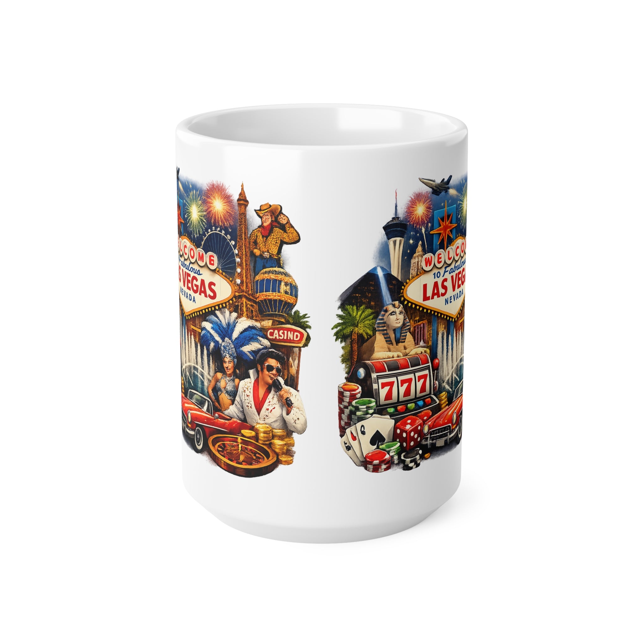 Las Vegas Vintage Collage Coffee Mug – Welcome to Fabulous Vegas 11oz/15oz