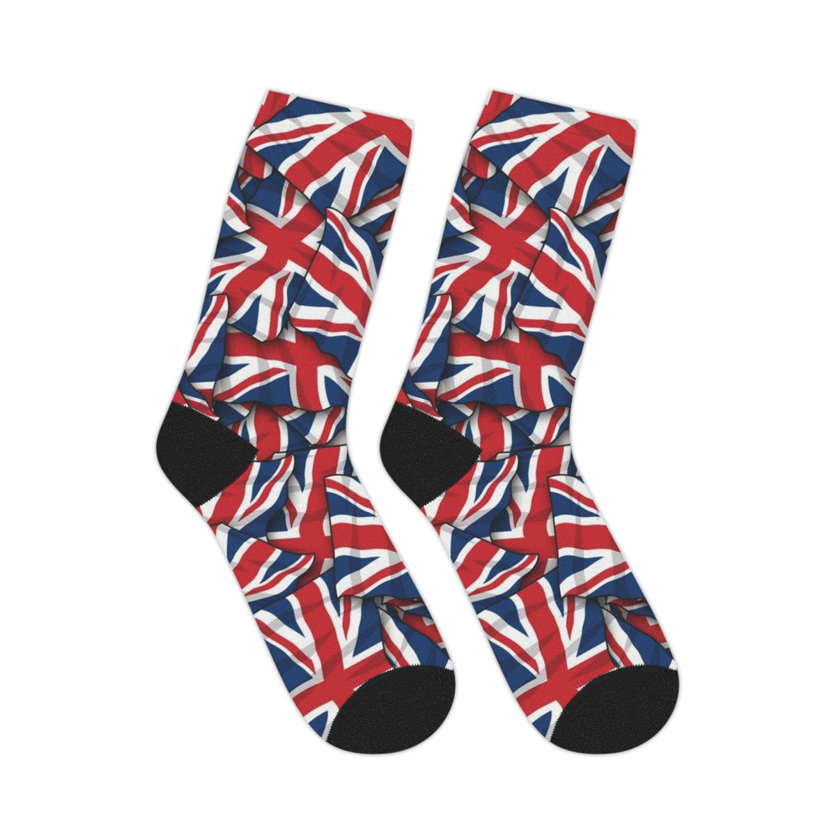 Union Jack Mid-Calf Socks — British Flag Patterned Socks for UK Pride & Events