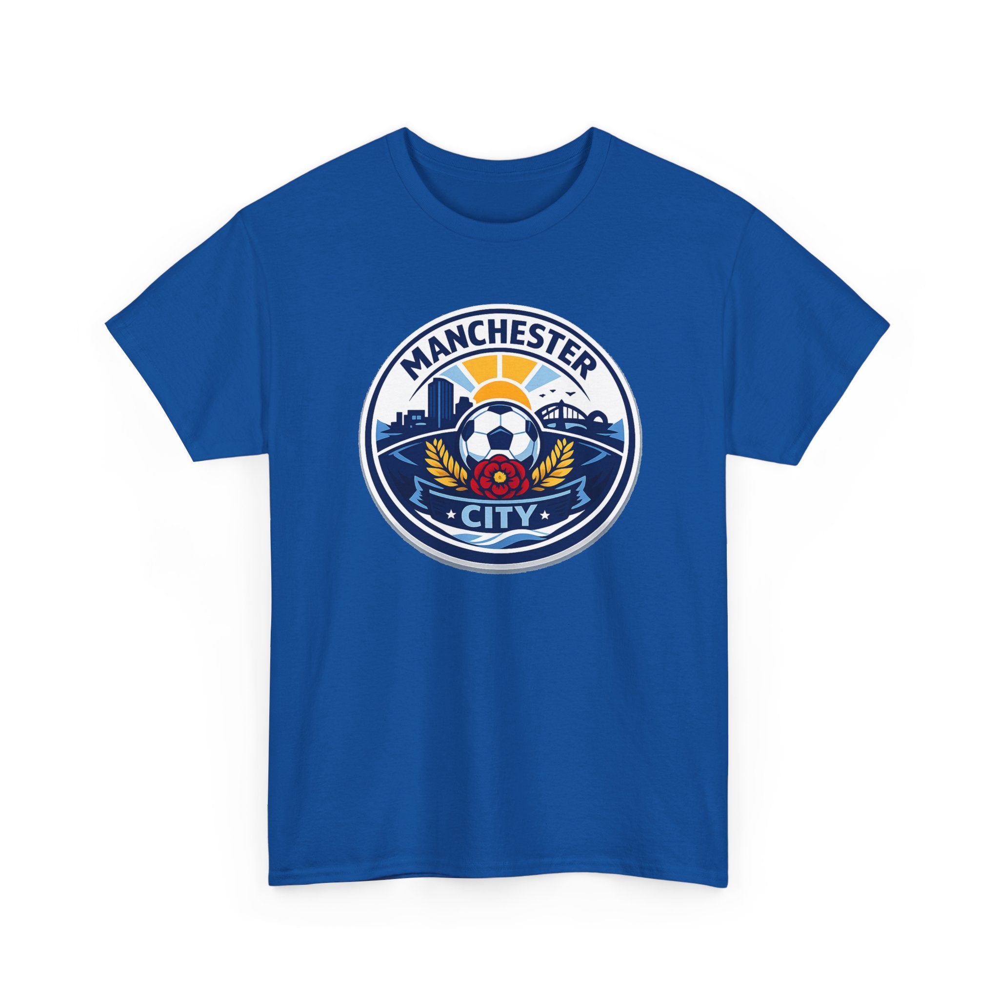 Manchester City Unofficial Soccer Logo T-Shirt — Football Fan Tee
