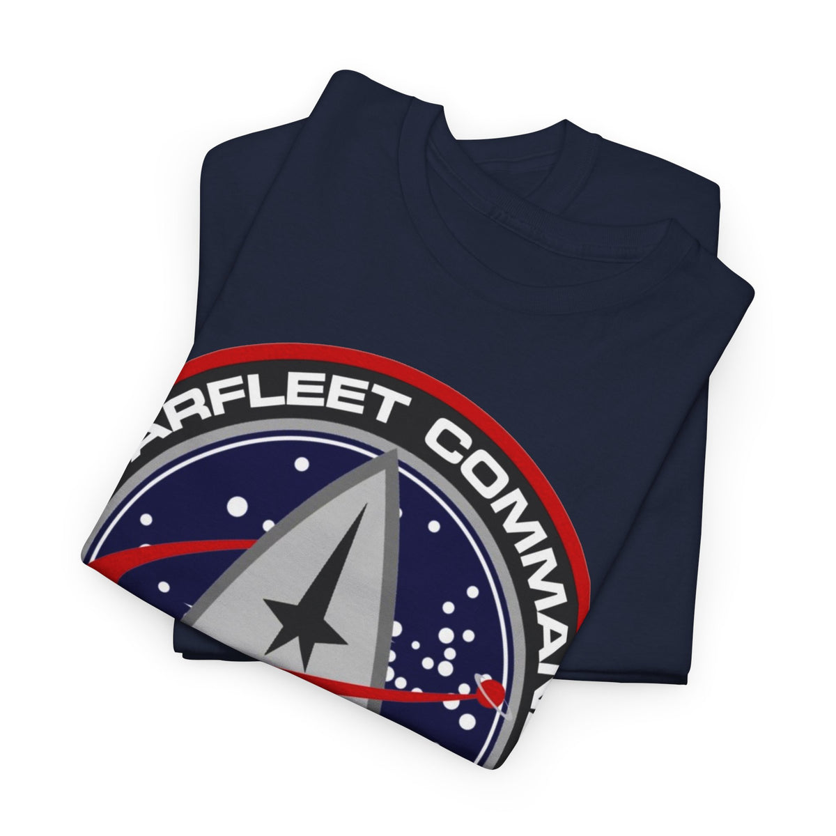 Starfleet Command Logo Inspired Cotton T-Shirt — United Federation of Planets Graphic T‑Shirt