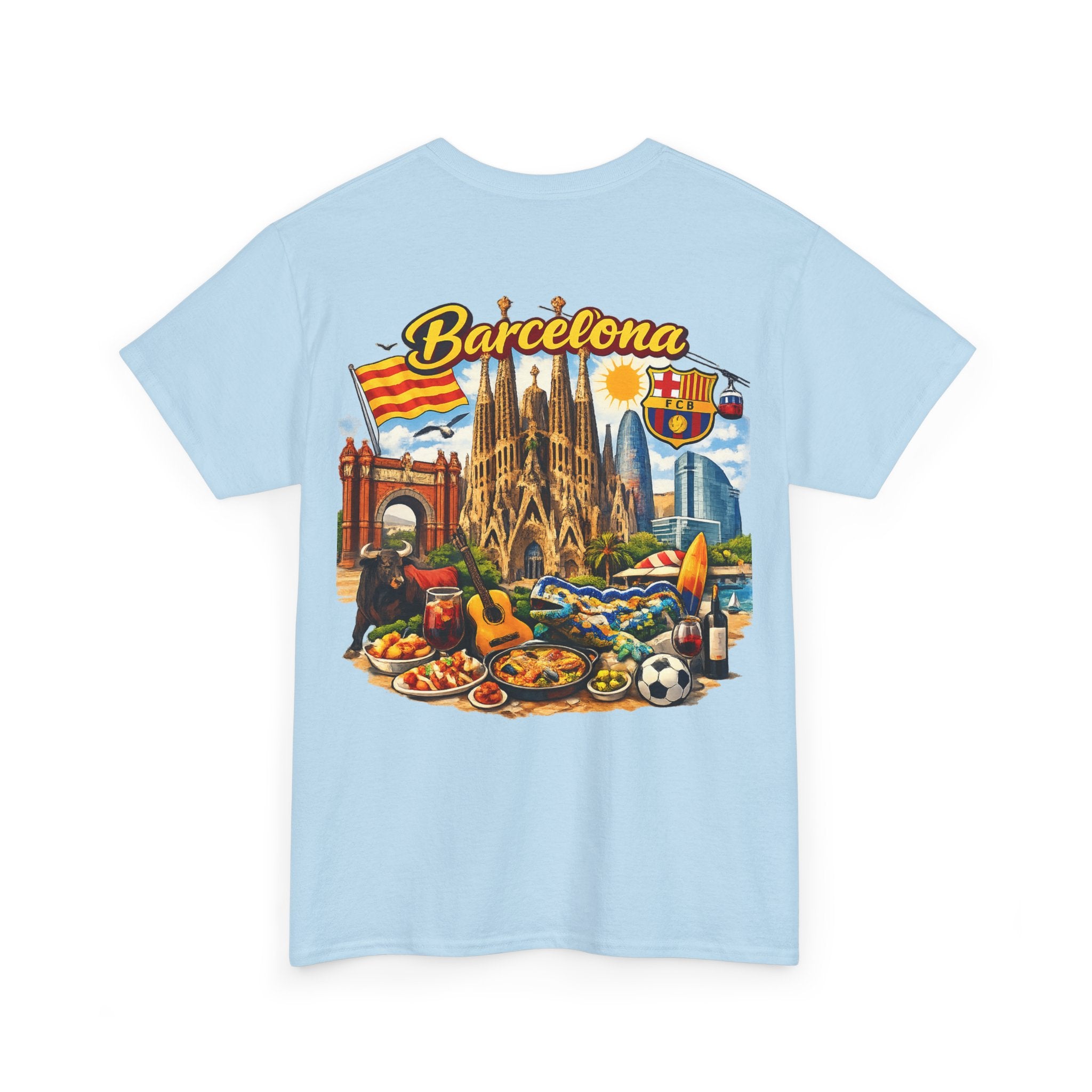 Barcelona Souvenir T‑Shirt — Vintage City Collage Tee