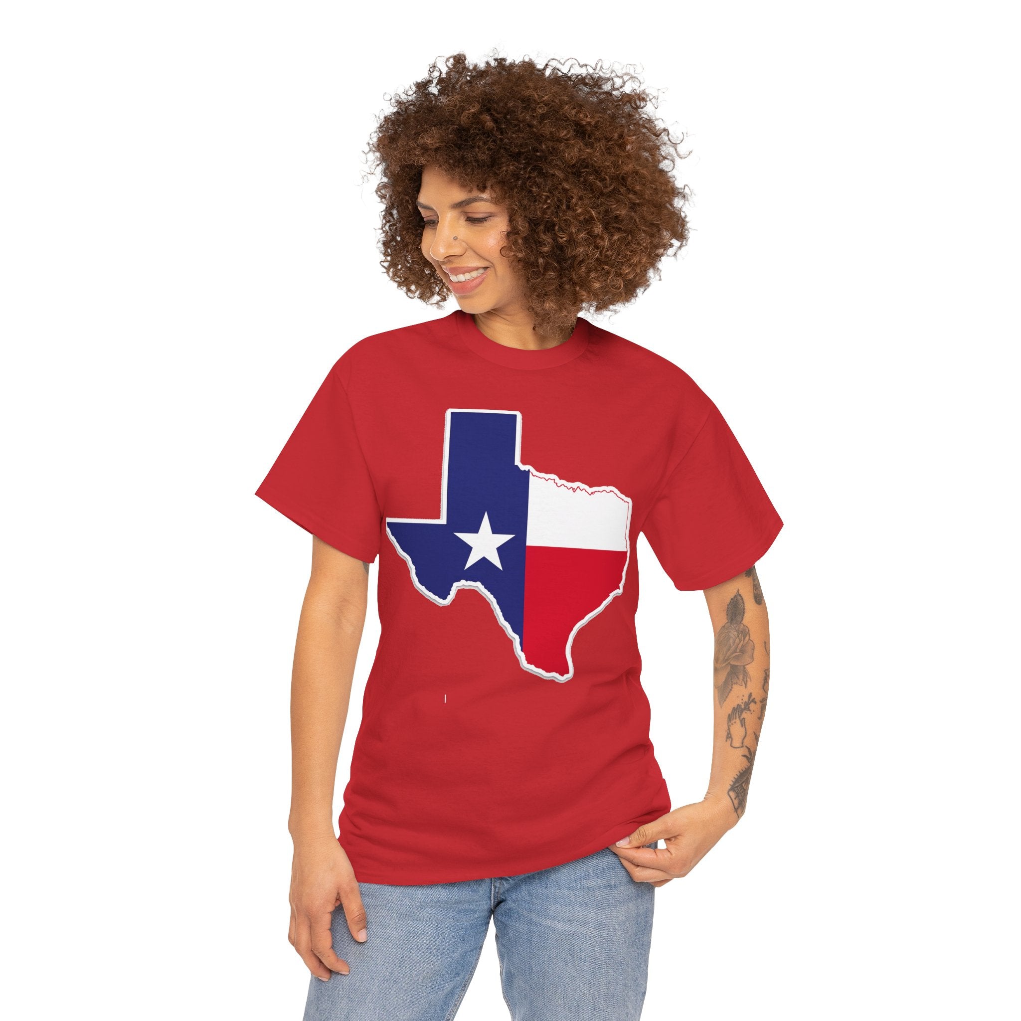 Texas Flag Outline T-Shirt — Lone Star State Pride Tee