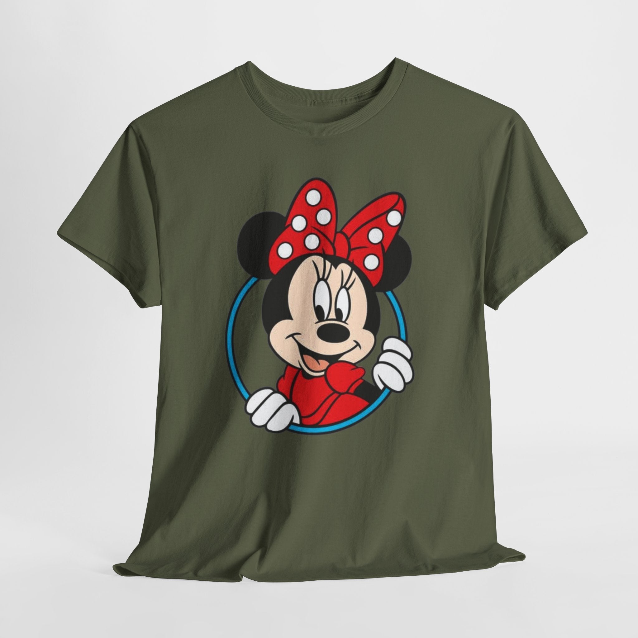 Minnie Mouse Retro Peeking Cotton T-Shirt / Tee