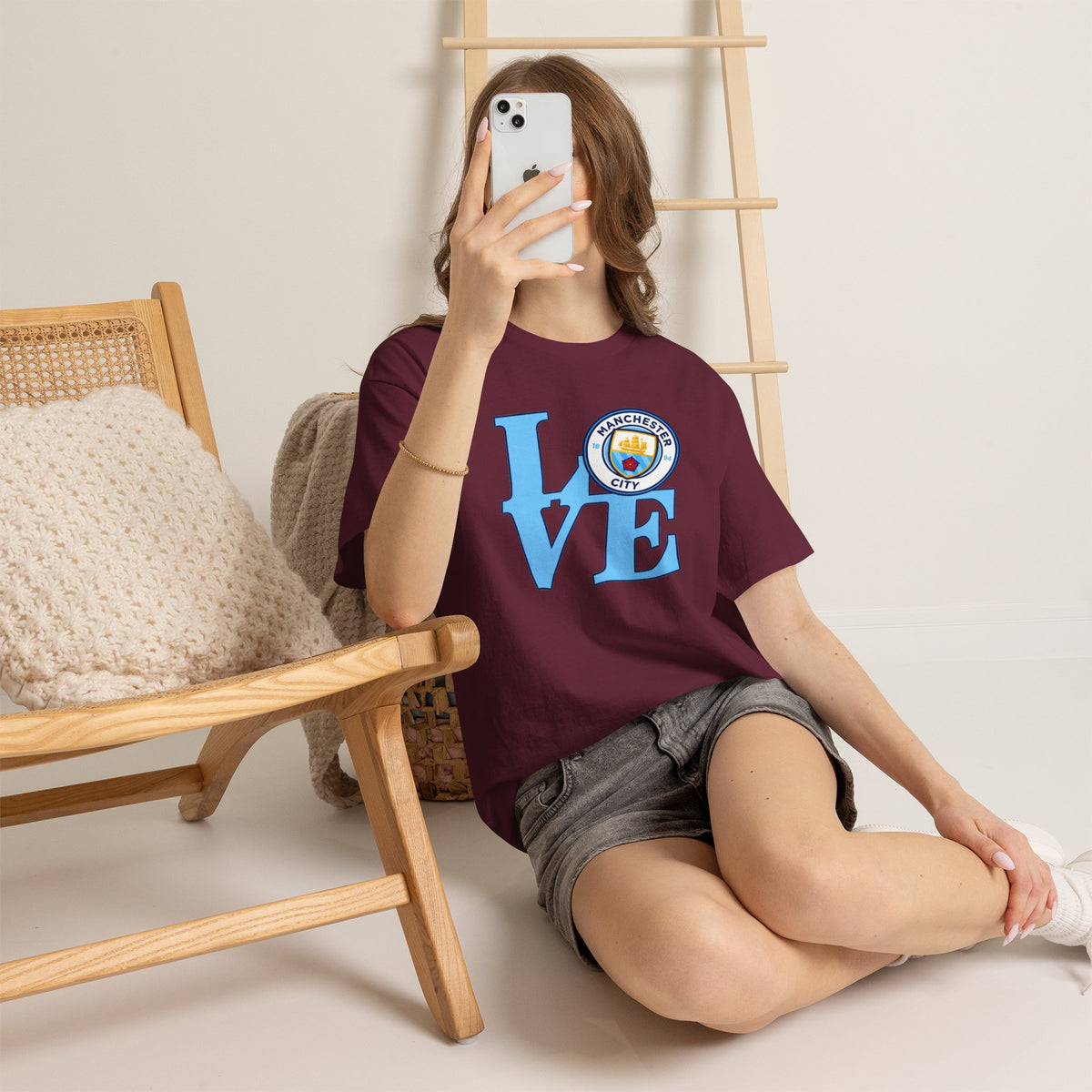 Manchester City LOVE Cotton T-Shirt