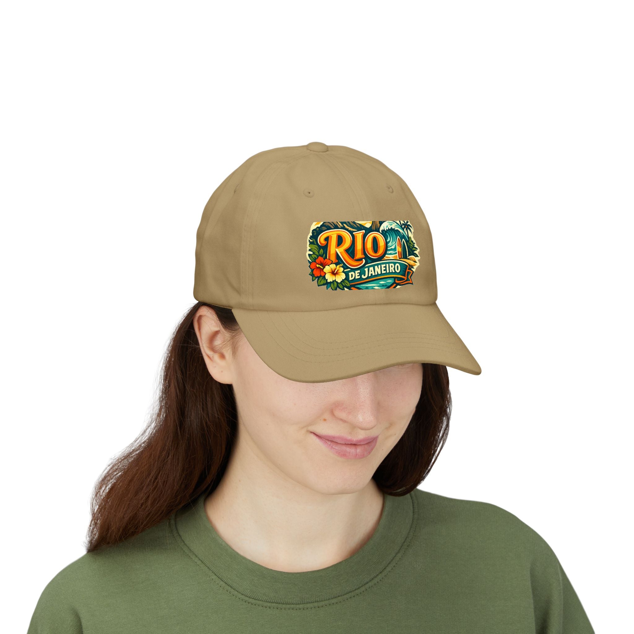 Rio de Janeiro Vintage Surf Dad Cap — Tropical Beach Hat