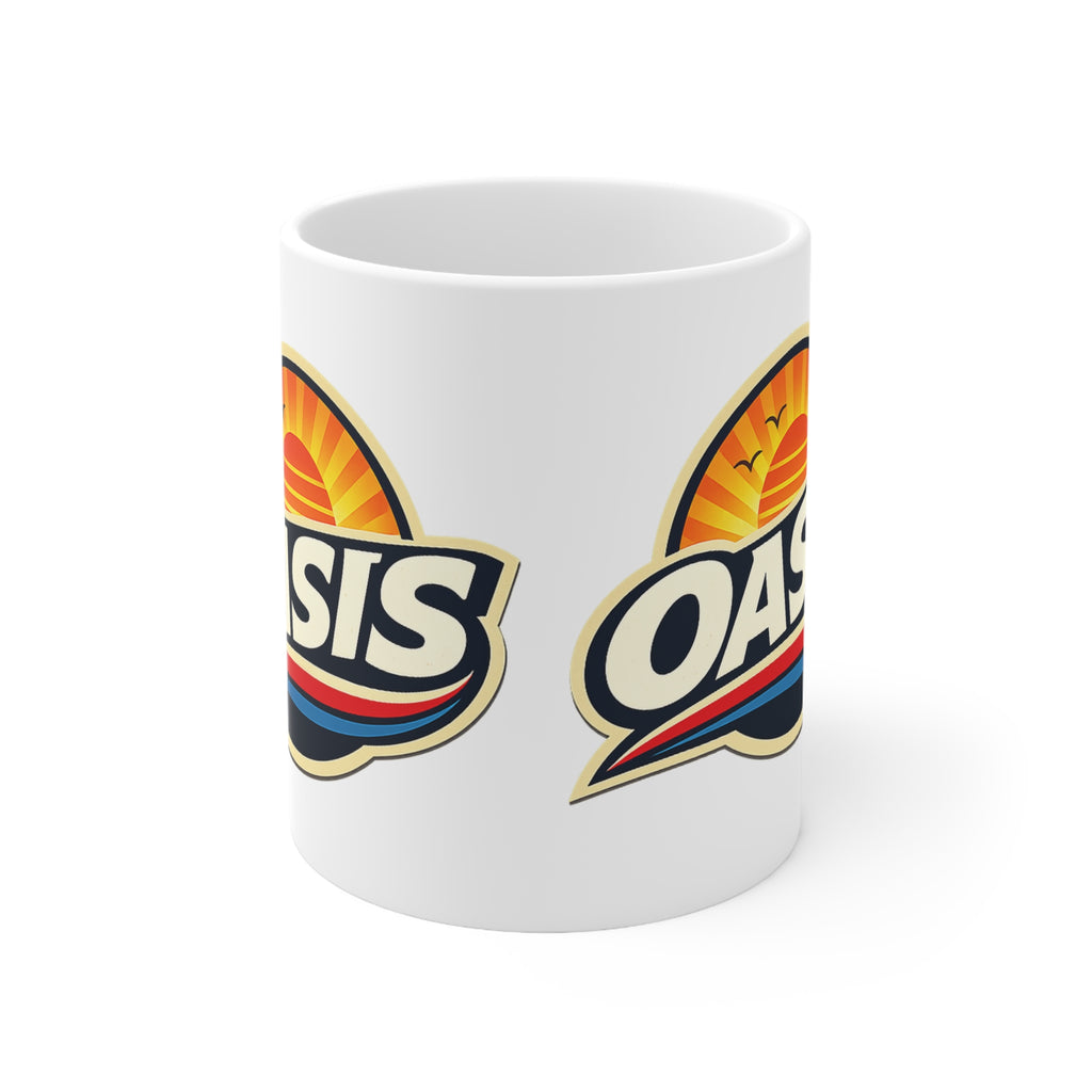 Oasis Sunrise Ceramic Mug — 11oz & 15oz Coffee Cup