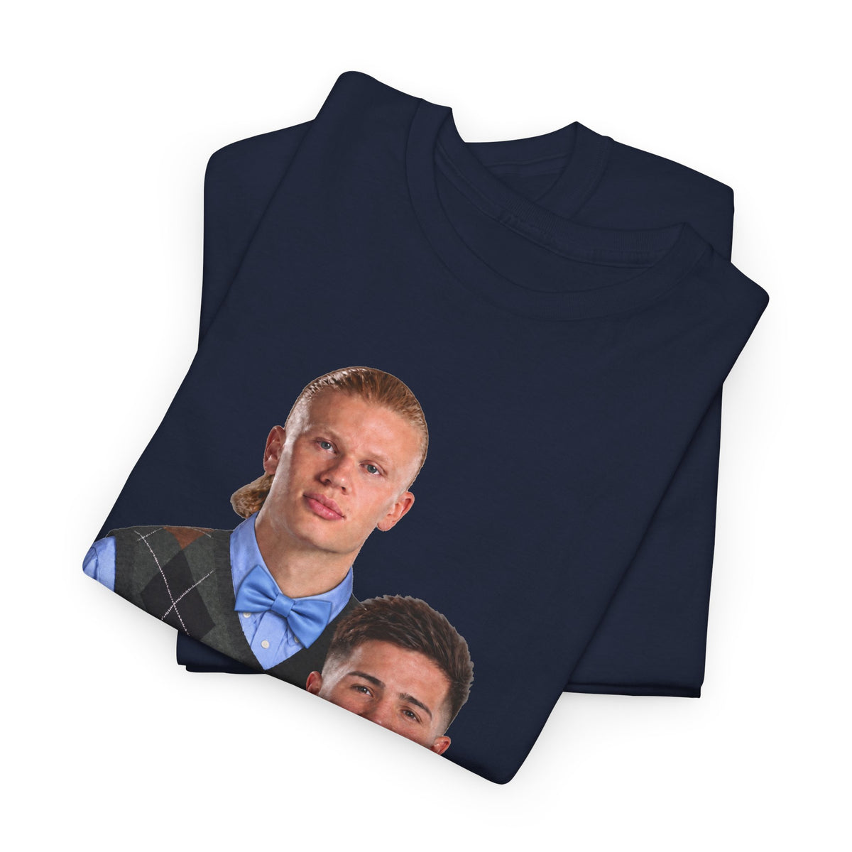 Haaland and Enzo Geek Cotton T-Shirt — Two Guys in Argyle Sweater Vests