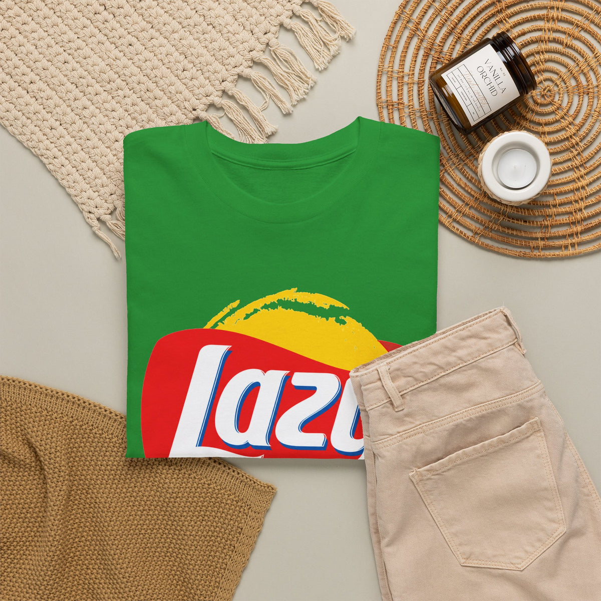 Lazy Logo T‑Shirt — Retro Snack-Inspired Graphic Tee