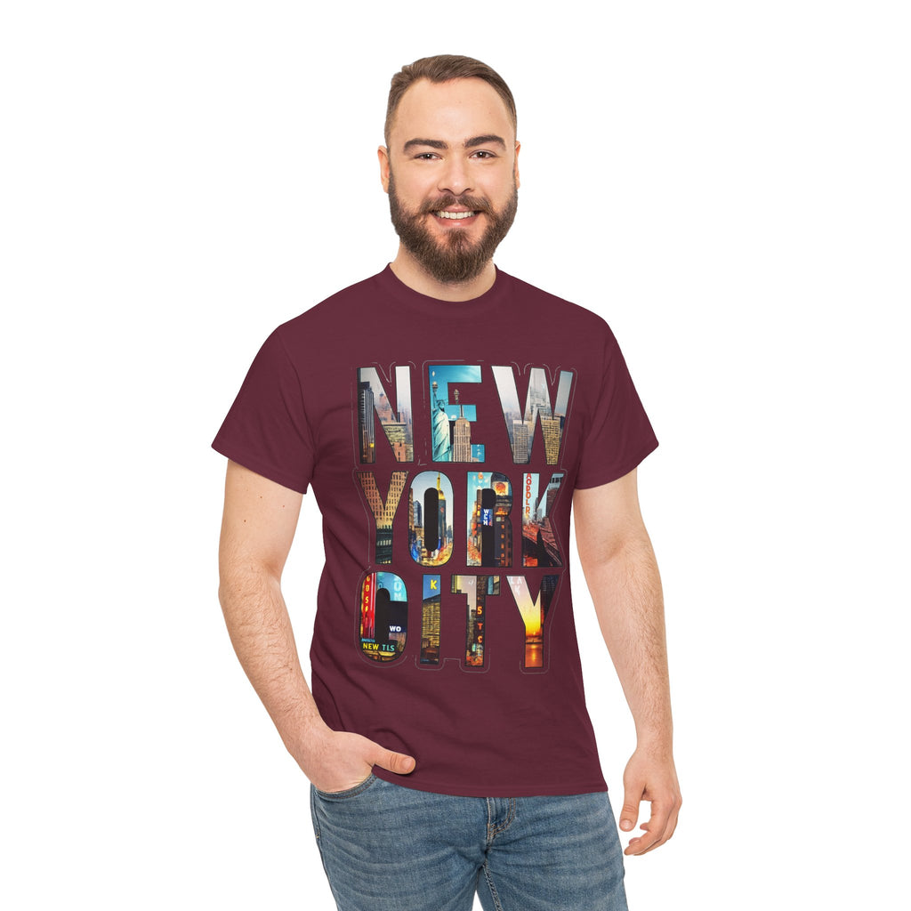 New York City Photo-Block Tee — Vintage Skyline Graphic T-Shirt