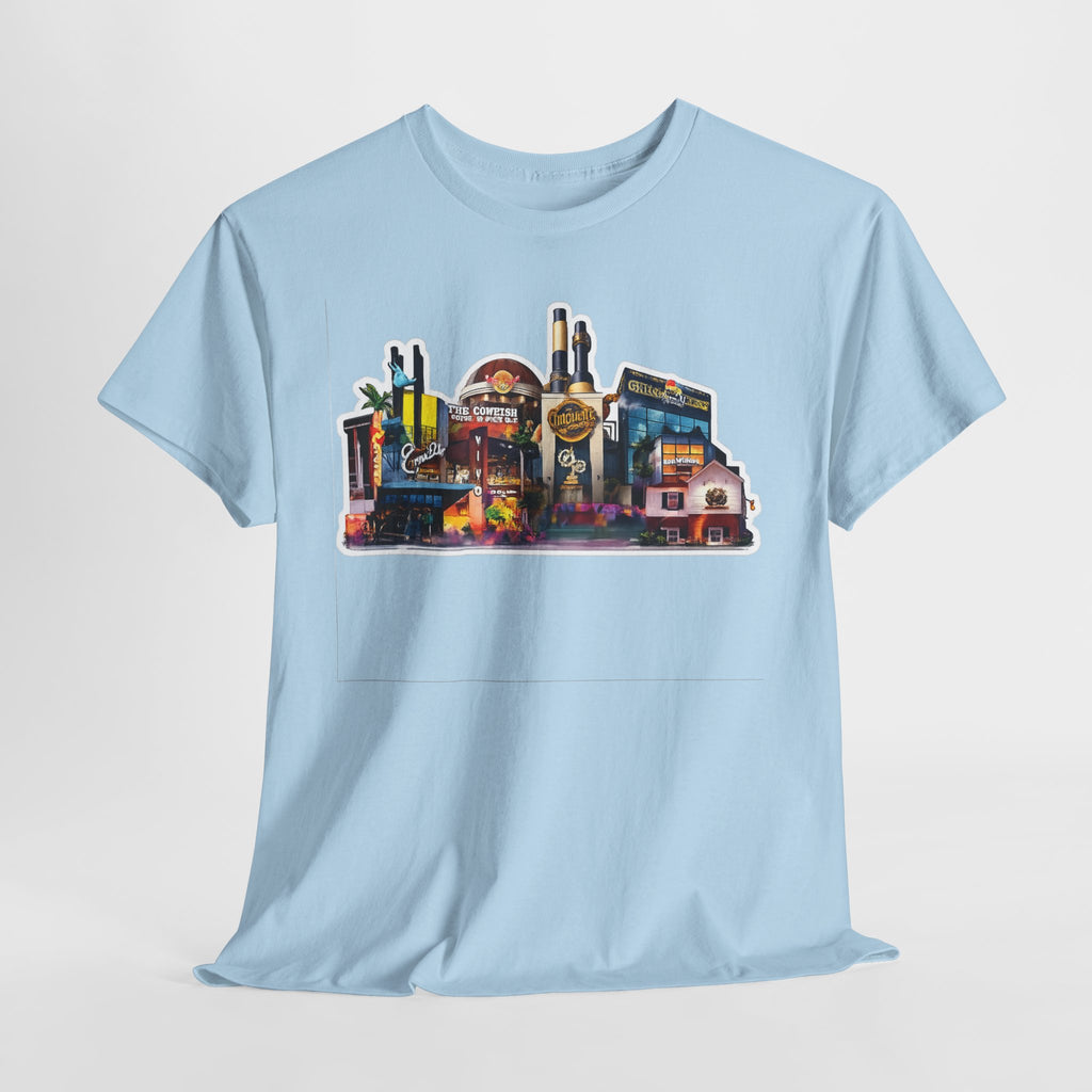Universal Orlando Skyline T-Shirt — Neon Strip Casino Cityscape Tee