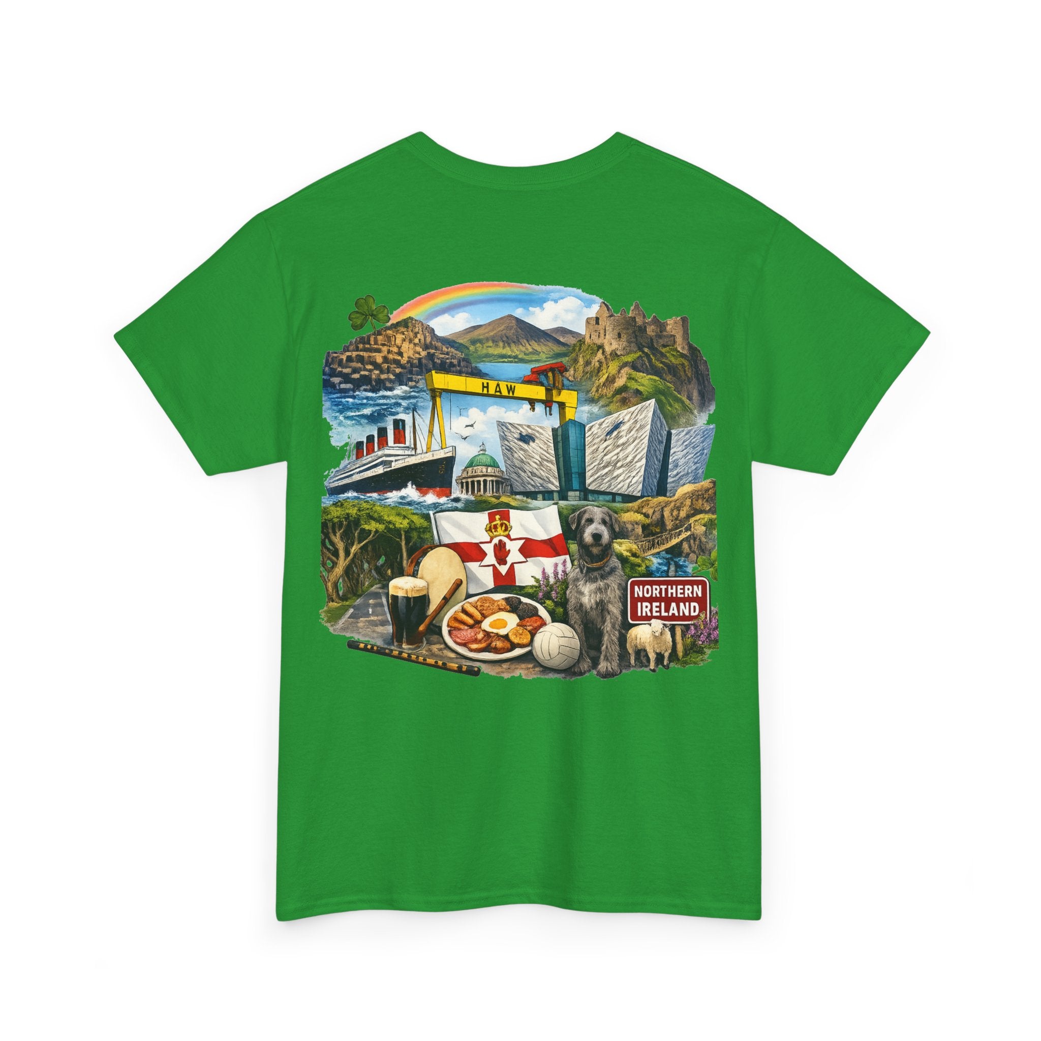 Northern Ireland Collage Tee — "Make Northern Ireland Great Again" Graphic T-Shirt
