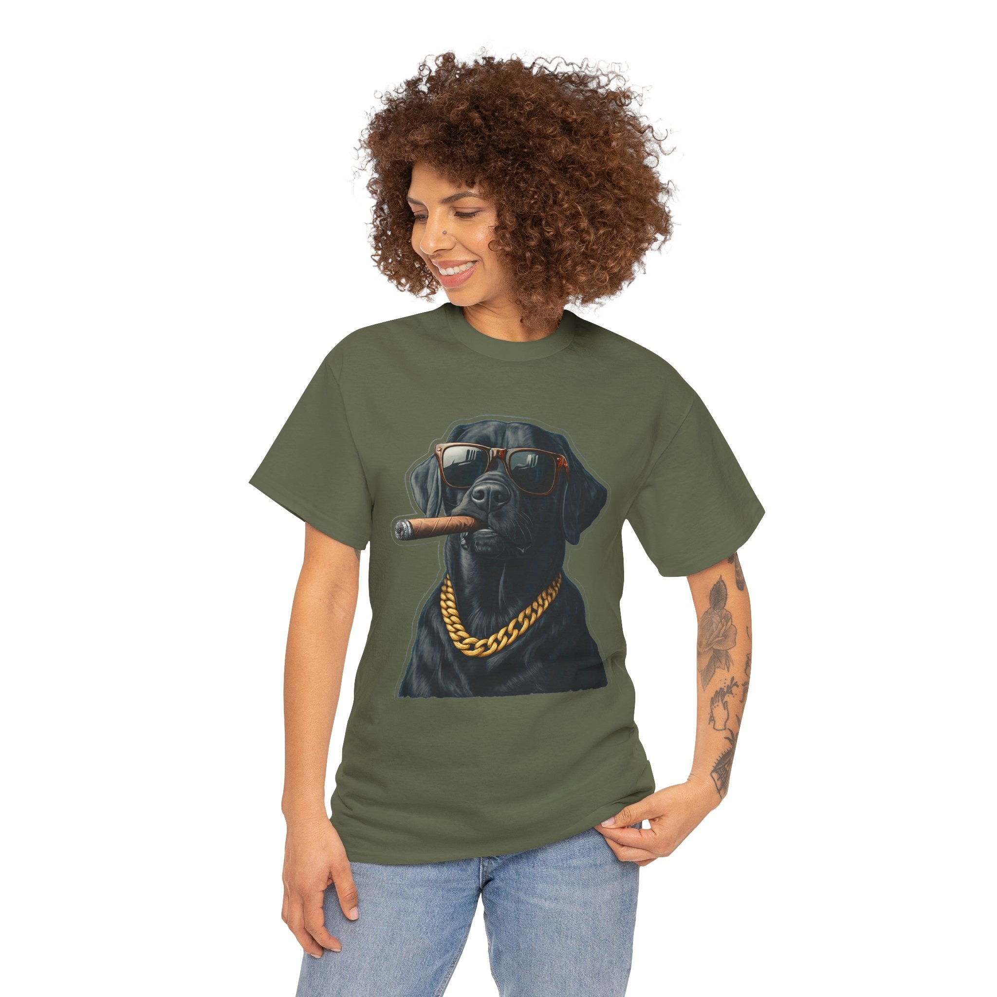 Cool Rottweiler Smoking Cigar Graphic Tee — Dog Lover Streetwear