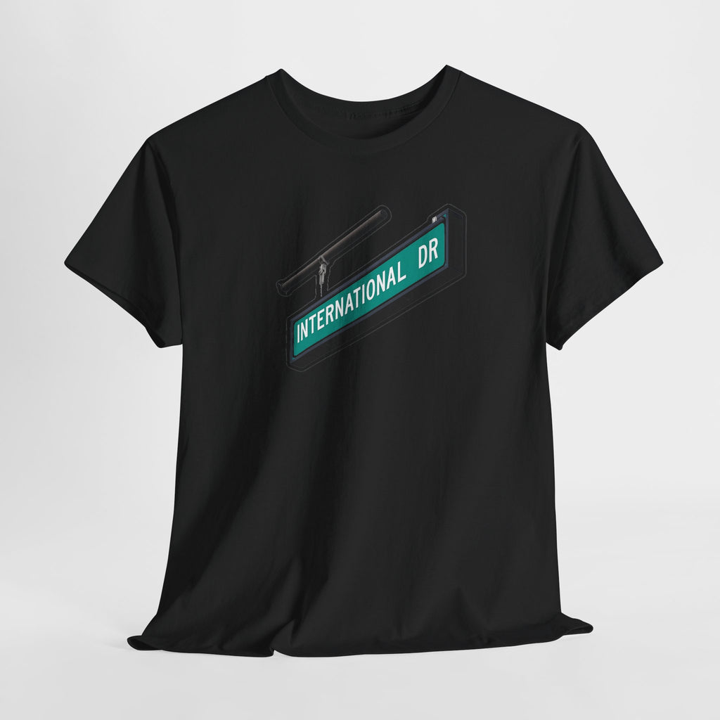 International Dr Street Sign Cotton T-Shirt
