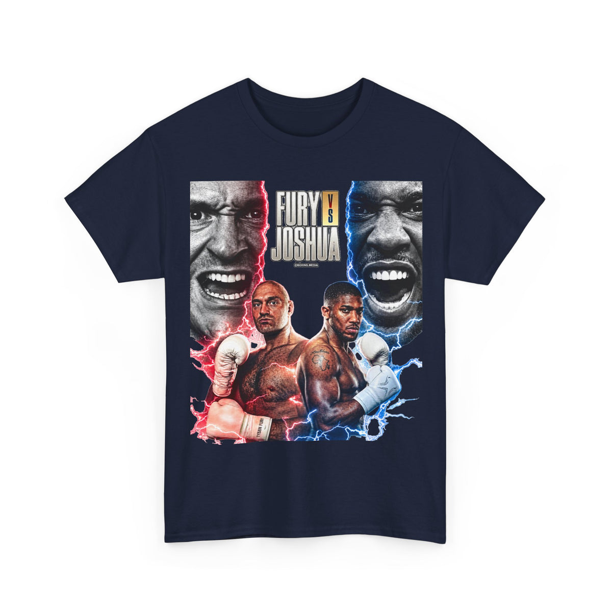 Fury vs Joshua Boxing Tee — Heavyweight Fight Night Graphic T-Shirt