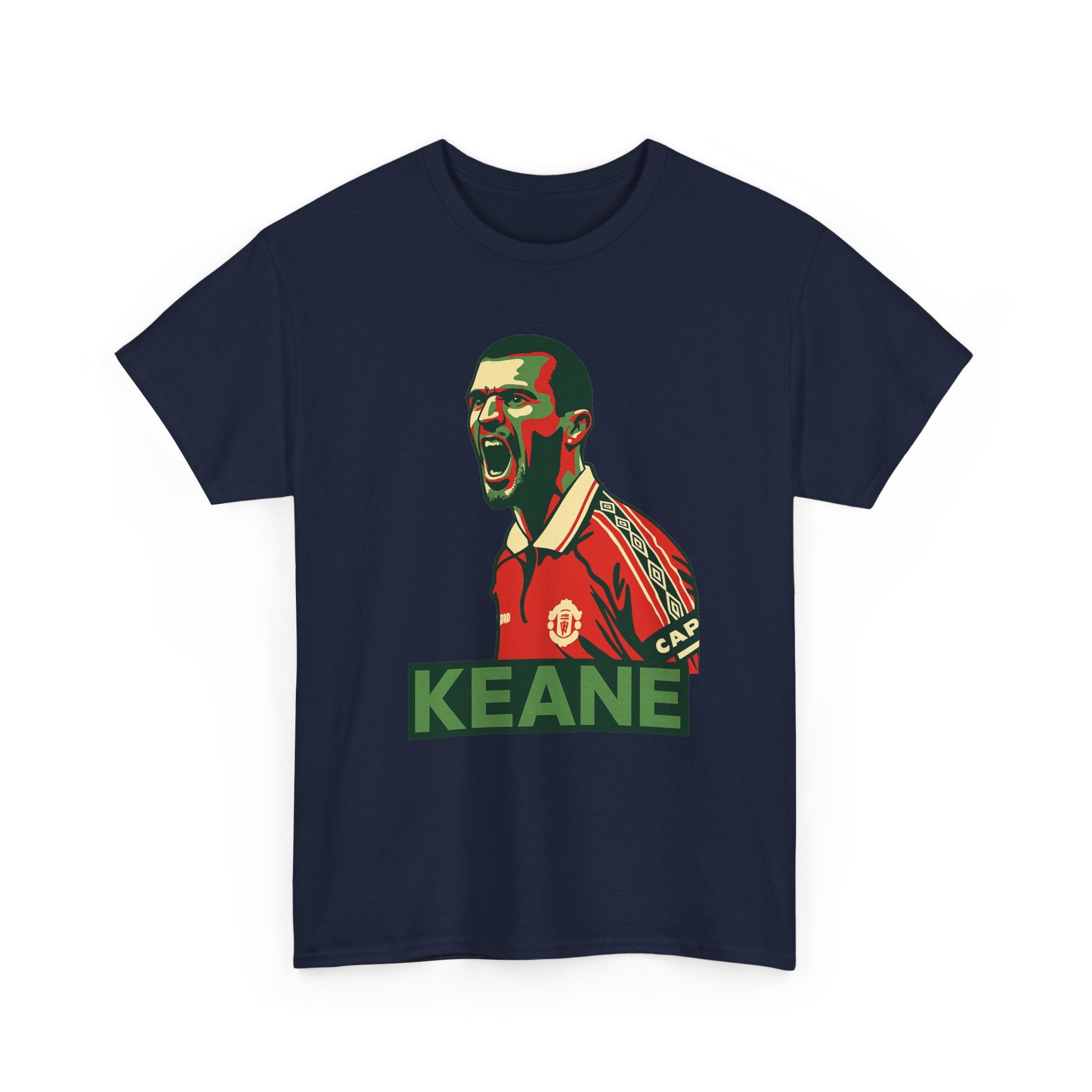Roy Keane Retro Soccer Tee - Iconic Football Legend Graphic Shirt