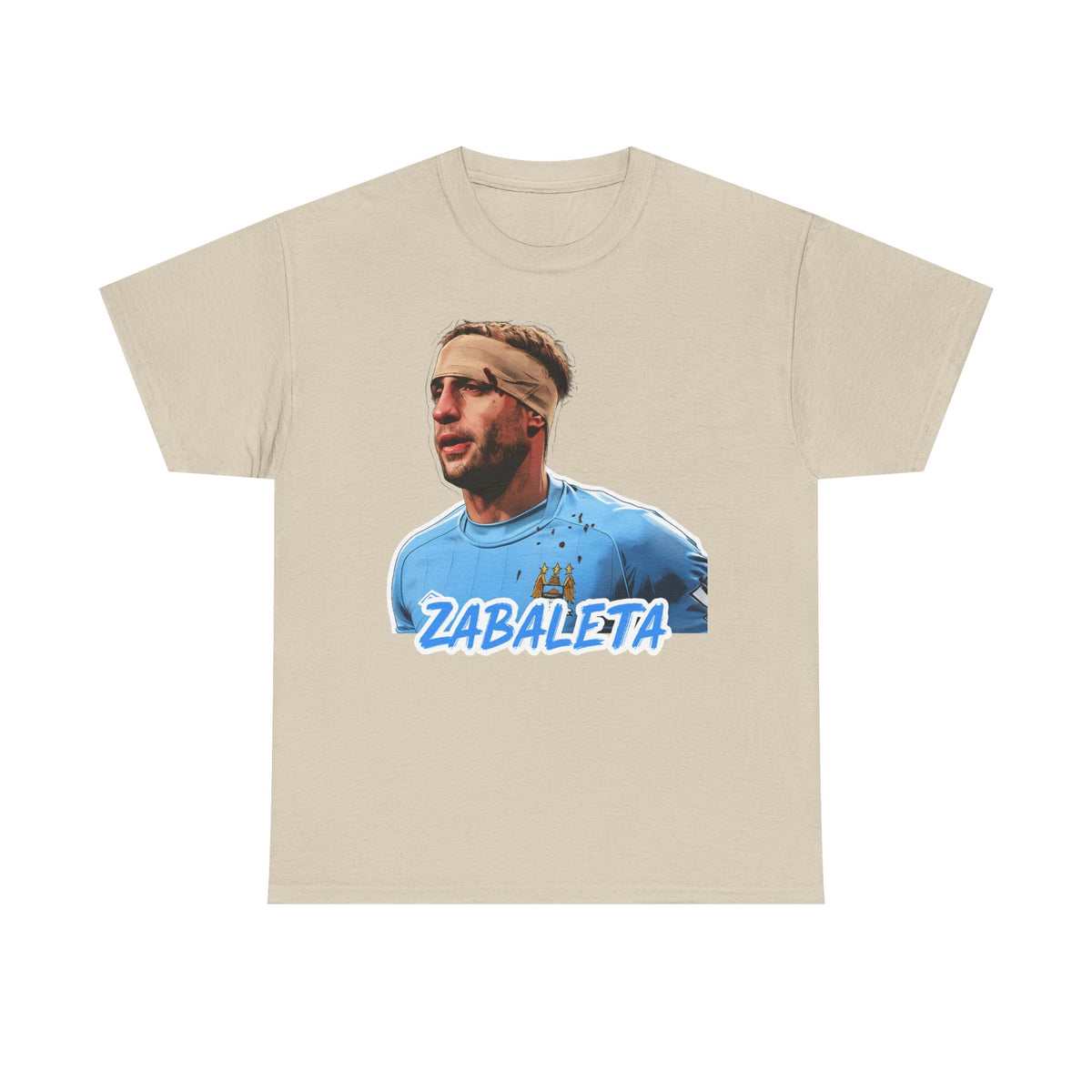 Zabaleta Manchester City Fan Tee — Retro Player Portrait Soccer T‑Shirt