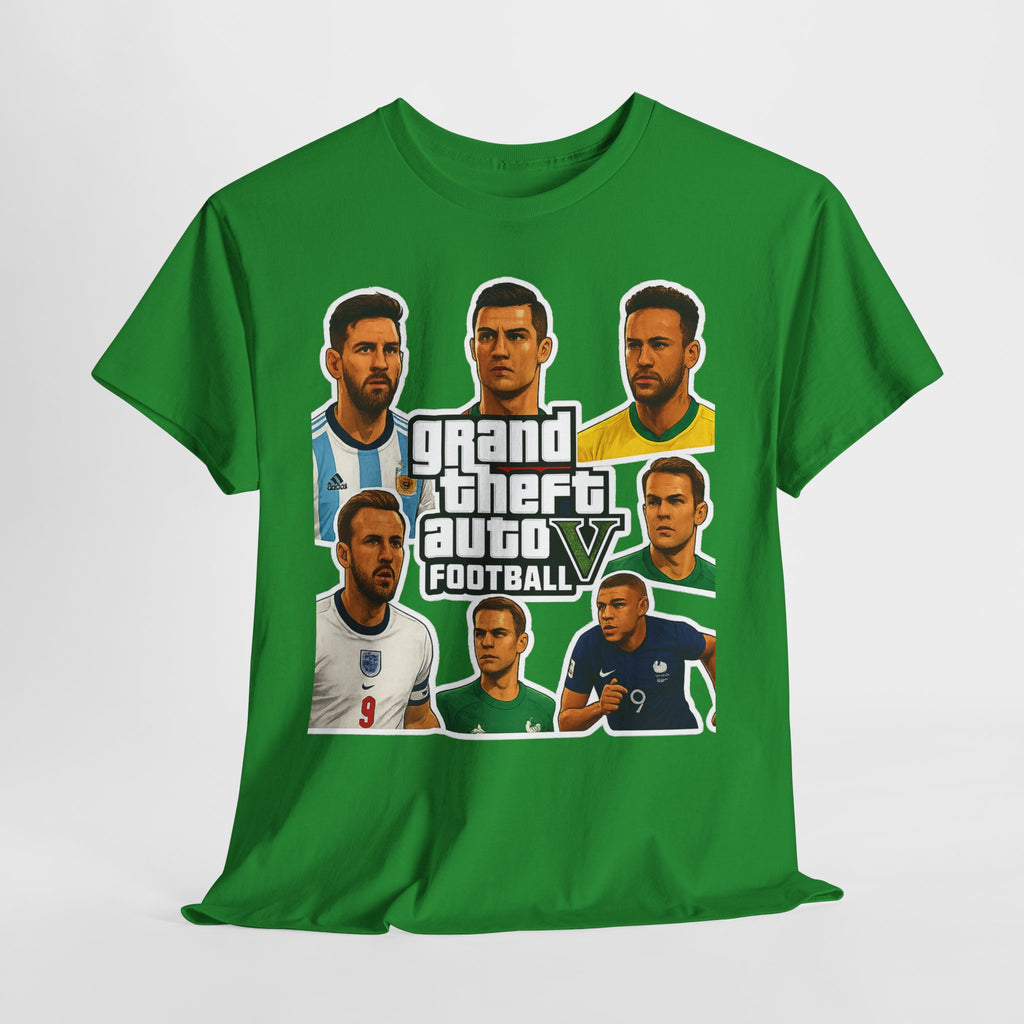 Graphic Tee — 'Grand Theft Auto V Football' Soccer Players Collage Shirt