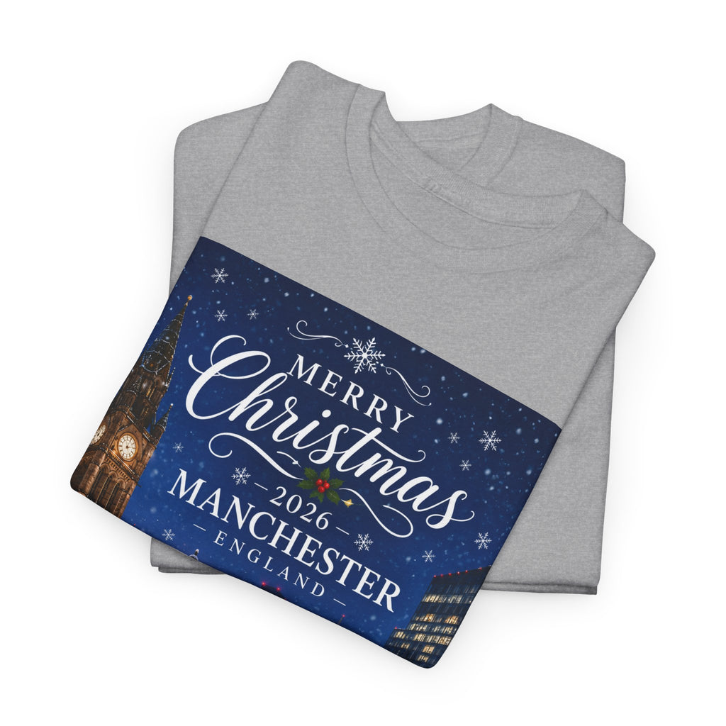 Manchester Christmas Tee — Merry Christmas 2026 Holiday T‑Shirt