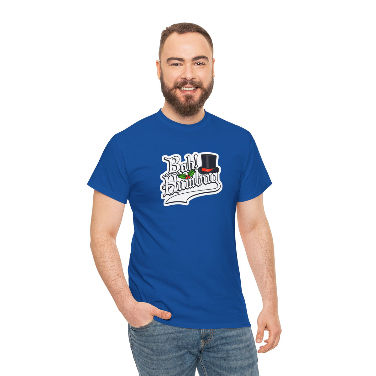 Bah Humbug Christmas Graphic Cotton T-Shirt / Tee