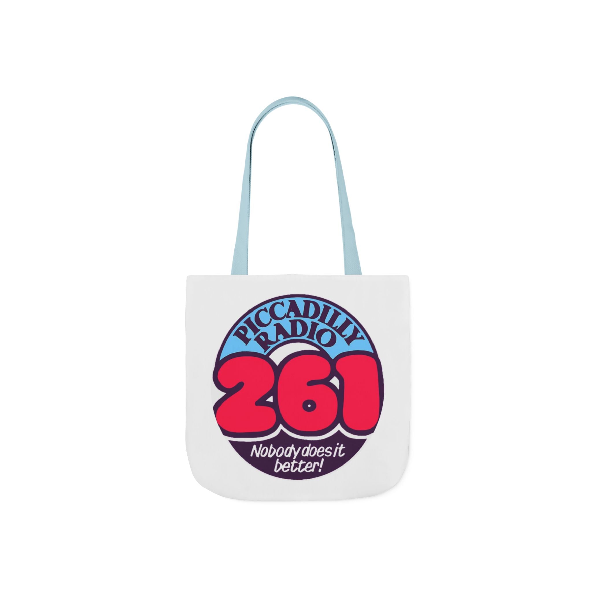 Tote Bag — Retro 'Piccadilly Radio 261' Vintage Logo Canvas Tote