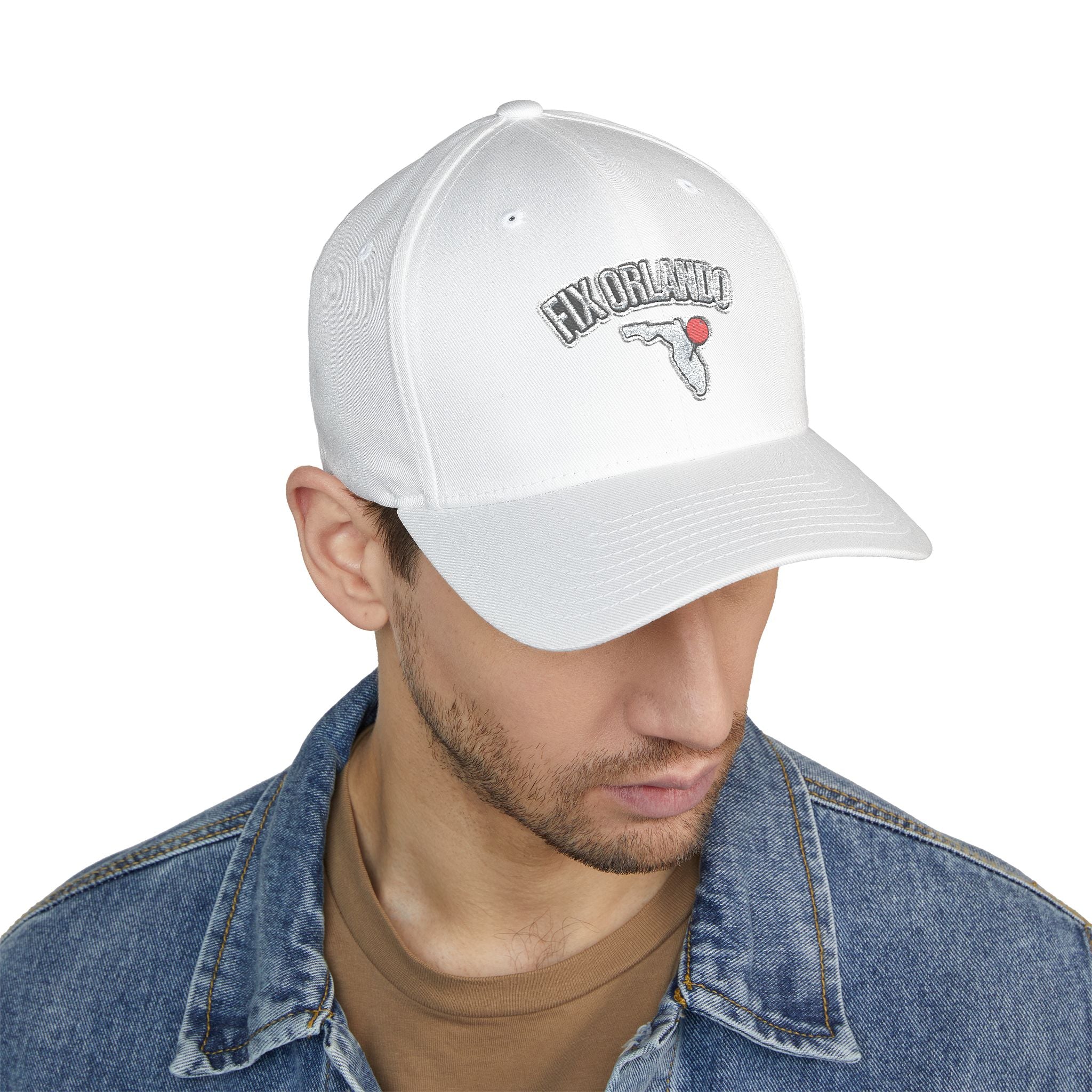 Fix Orlando Embroidered Cap — Vintage Palm & Golf Ball Hat