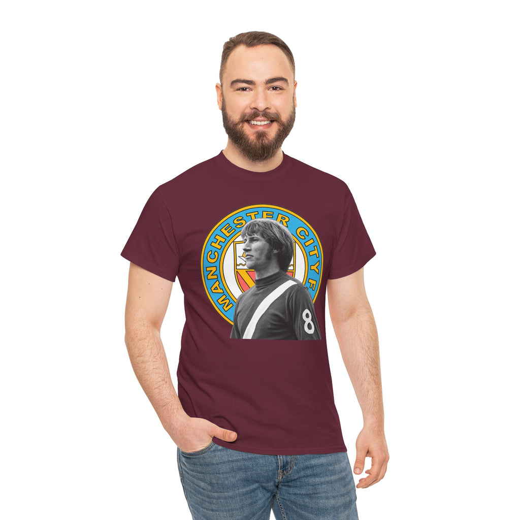 Colin Bell Manchester City Retro Player Portrait Cotton Tee