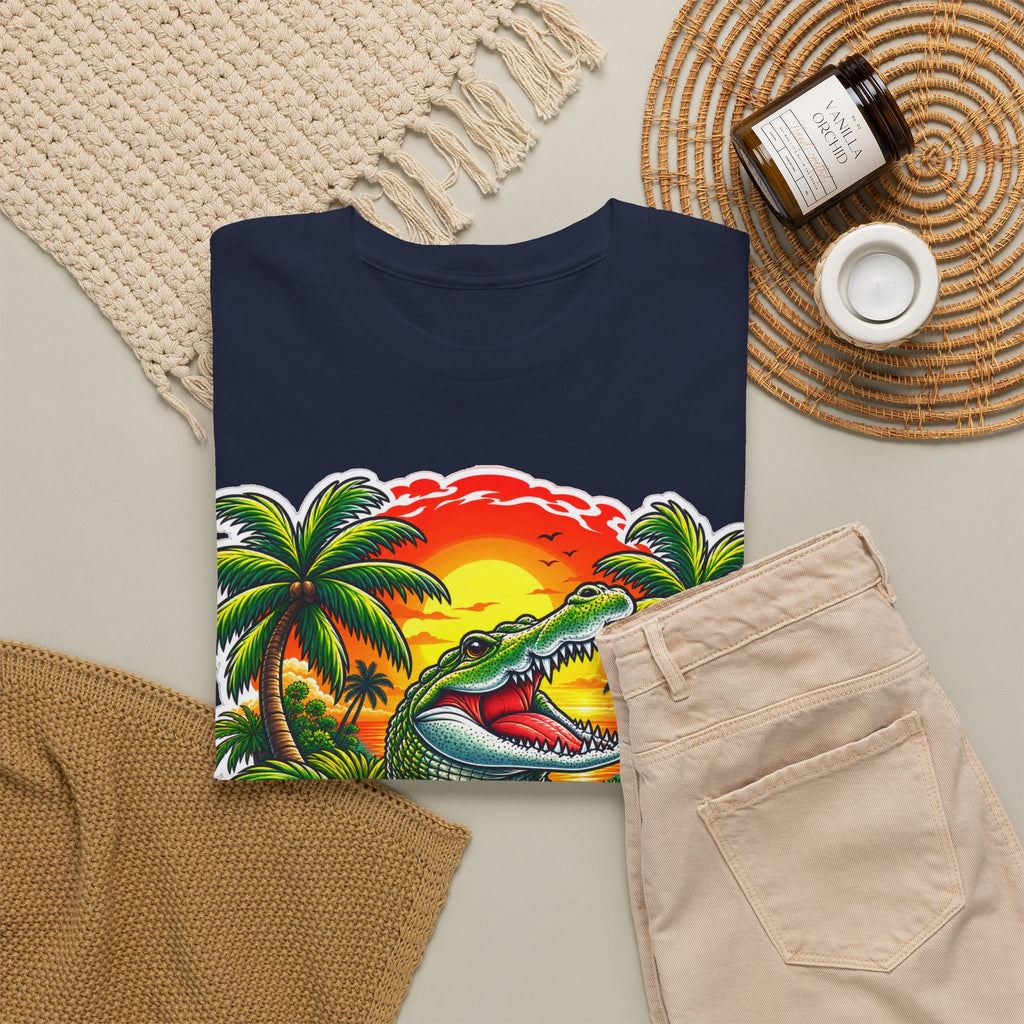Florida Gator Sunset T-Shirt — Tropical Palm Beach Vacation Tee