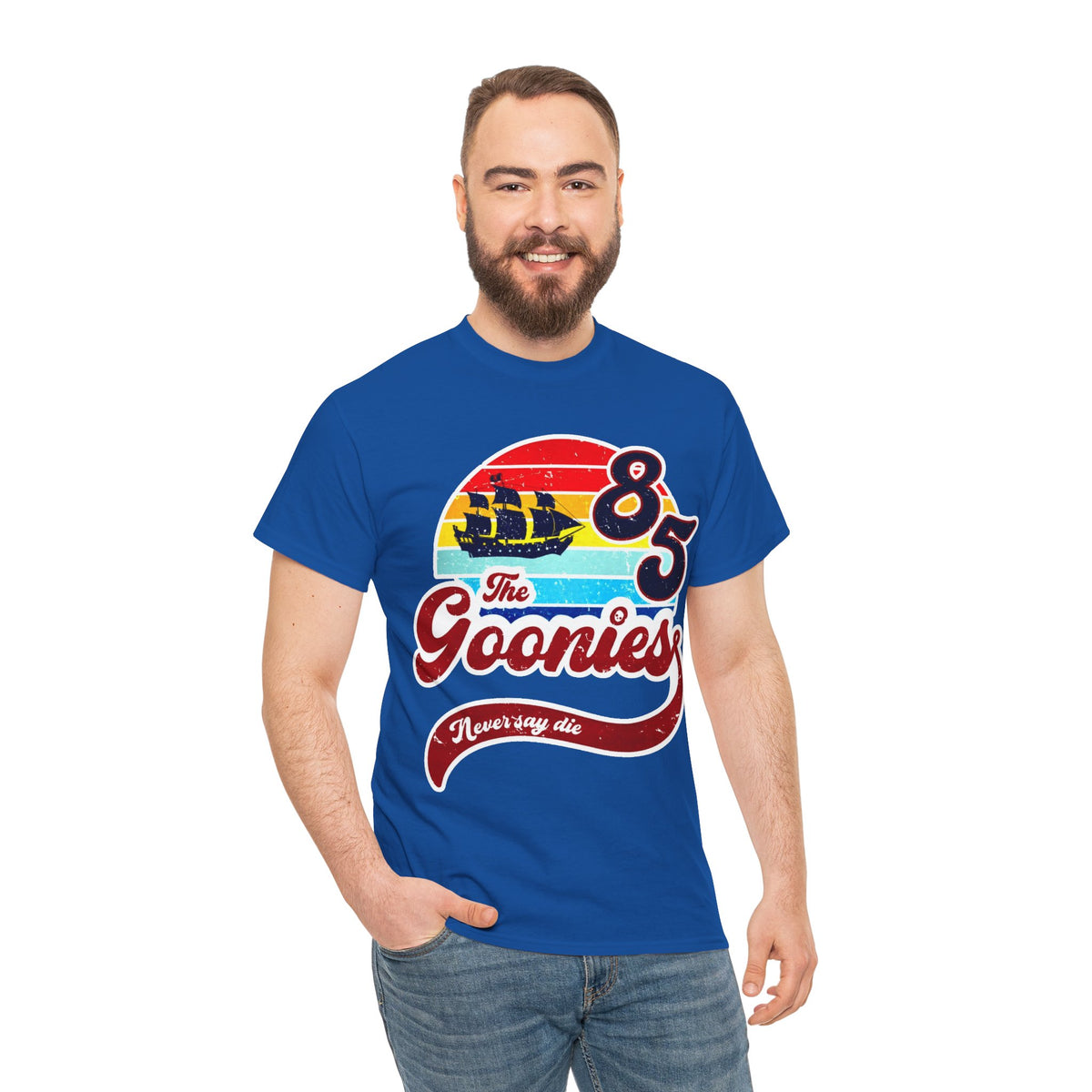 The Goonies '85 Retro Ship T-Shirt — Never Say Die Vintage Tee