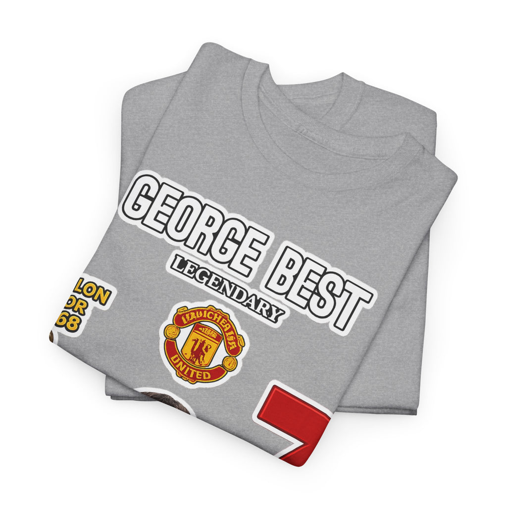 George Best Manchester United #7 Vintage Soccer T-Shirt – Ballon d'Or Tribute