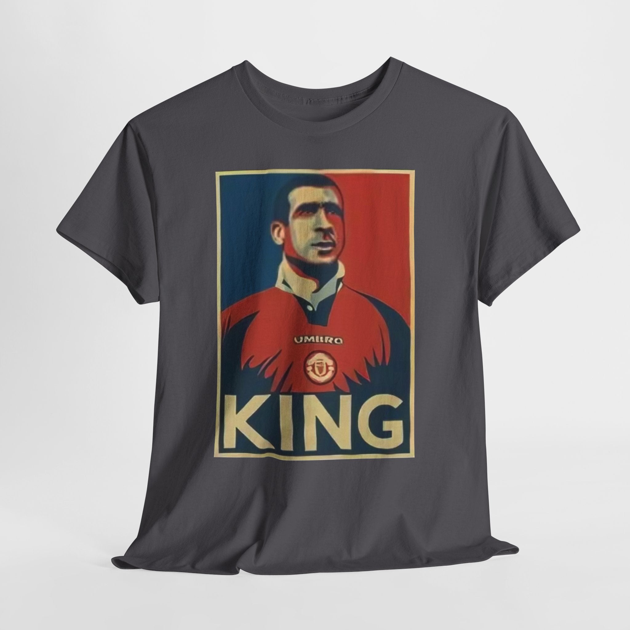Eric Cantona King Manchester United Graphic Tee — Retro Sports Poster Football Shirt