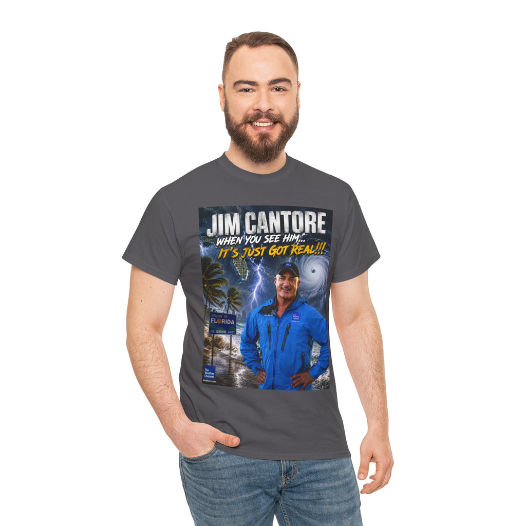 Jim Cantore "It's Just Got Real" Hurricane T-Shirt