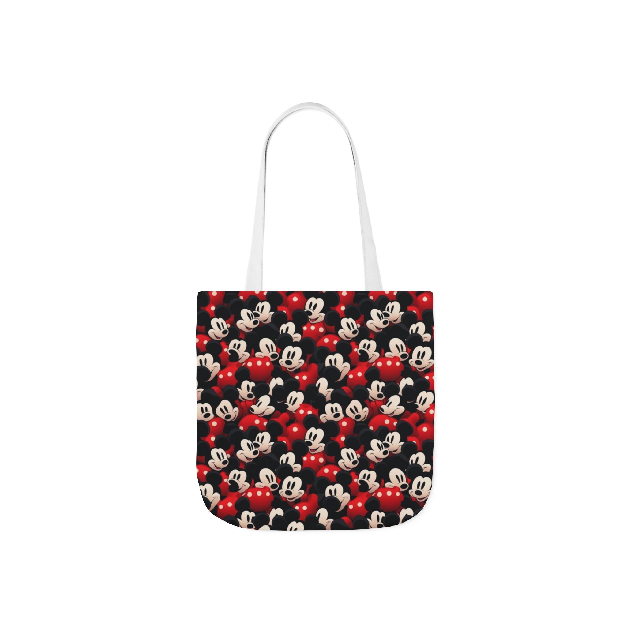 Mickey Mouse Canvas Tote — Retro Cartoon Character Allover Print